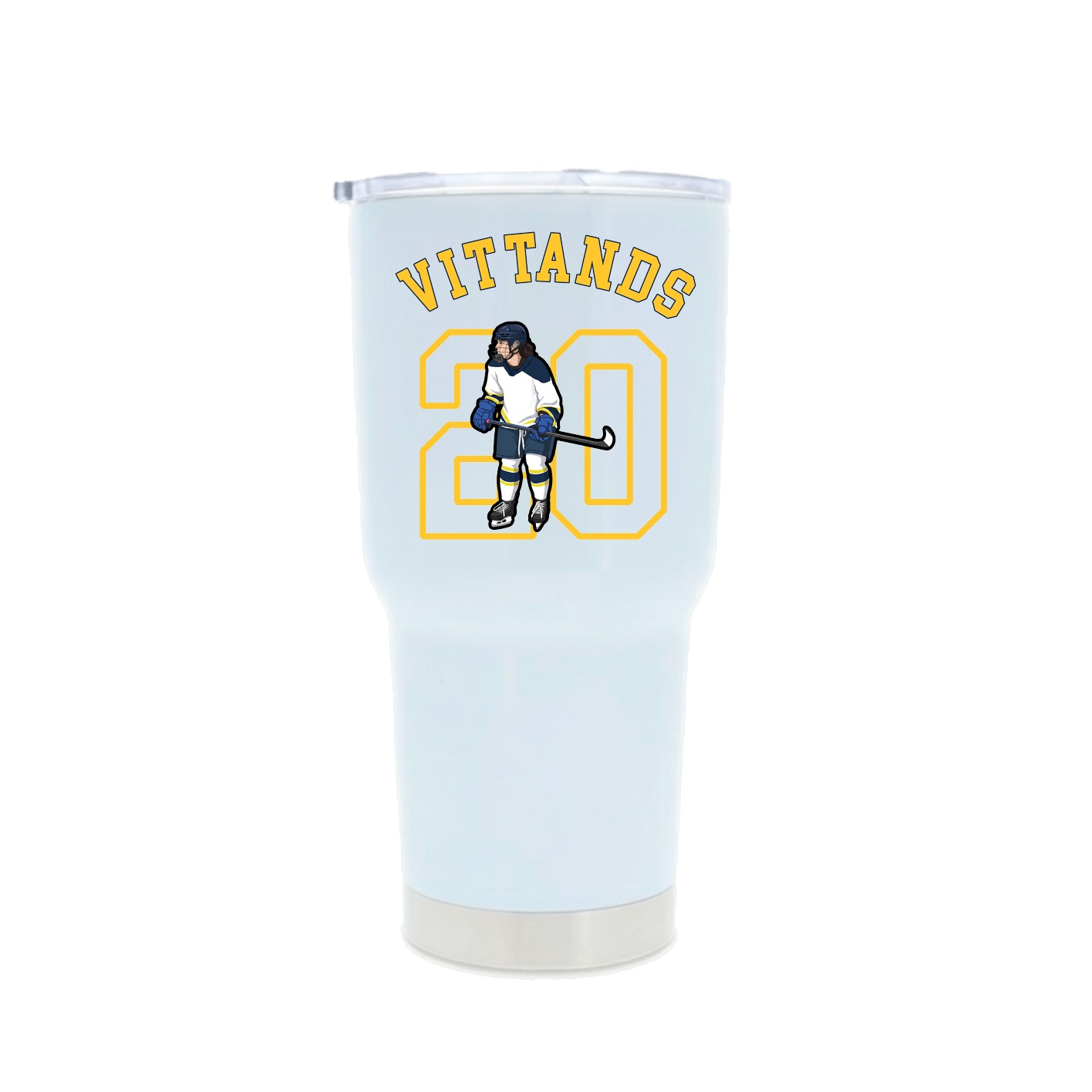 30oz Stainless Steel Tumbler — Shirsey Arch in White