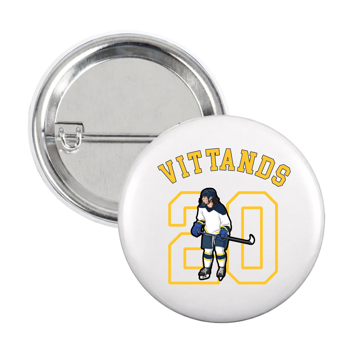 Game Day Button — Shirsey Arch in White