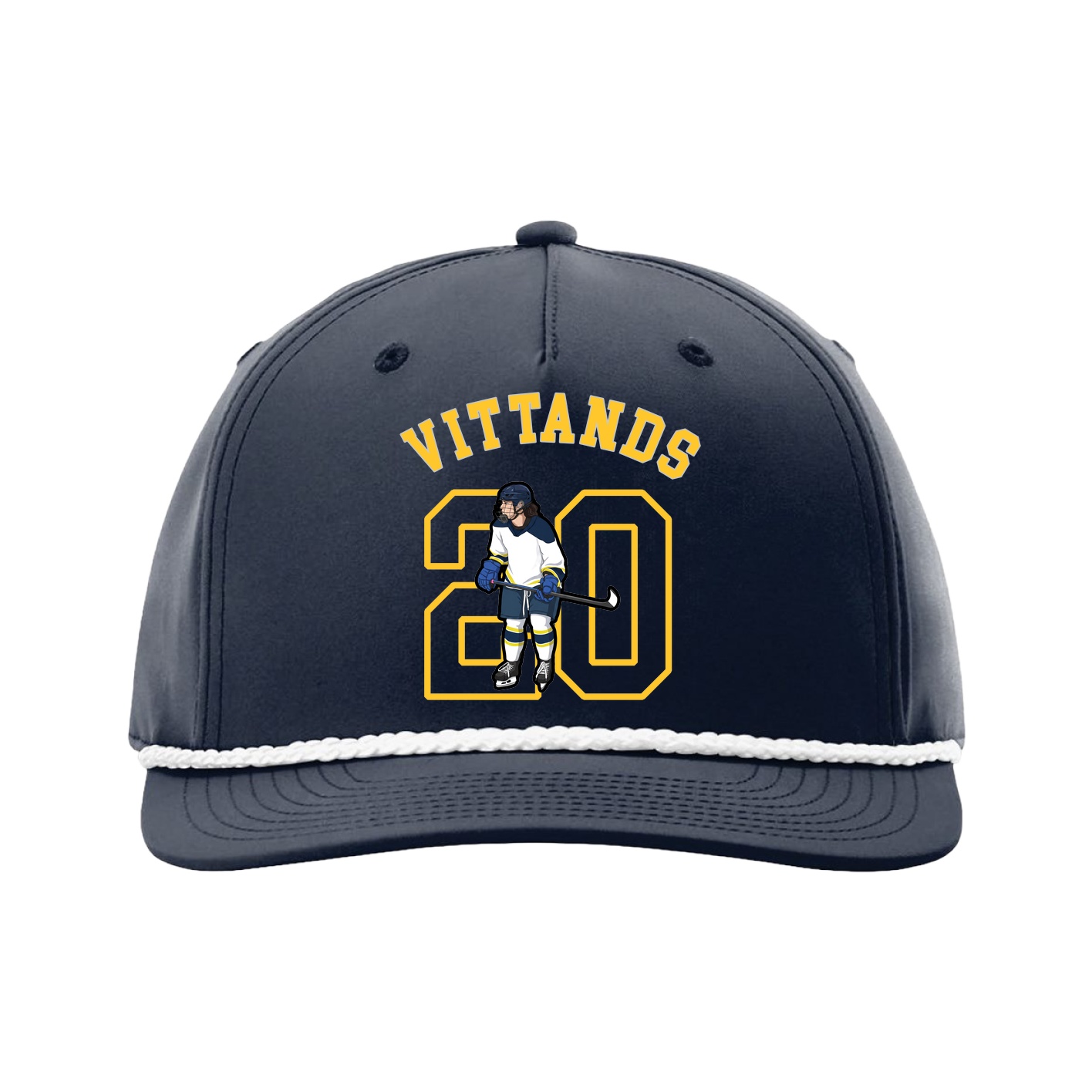Five-Panel Classic Rope Cap — Shirsey Arch in Navy