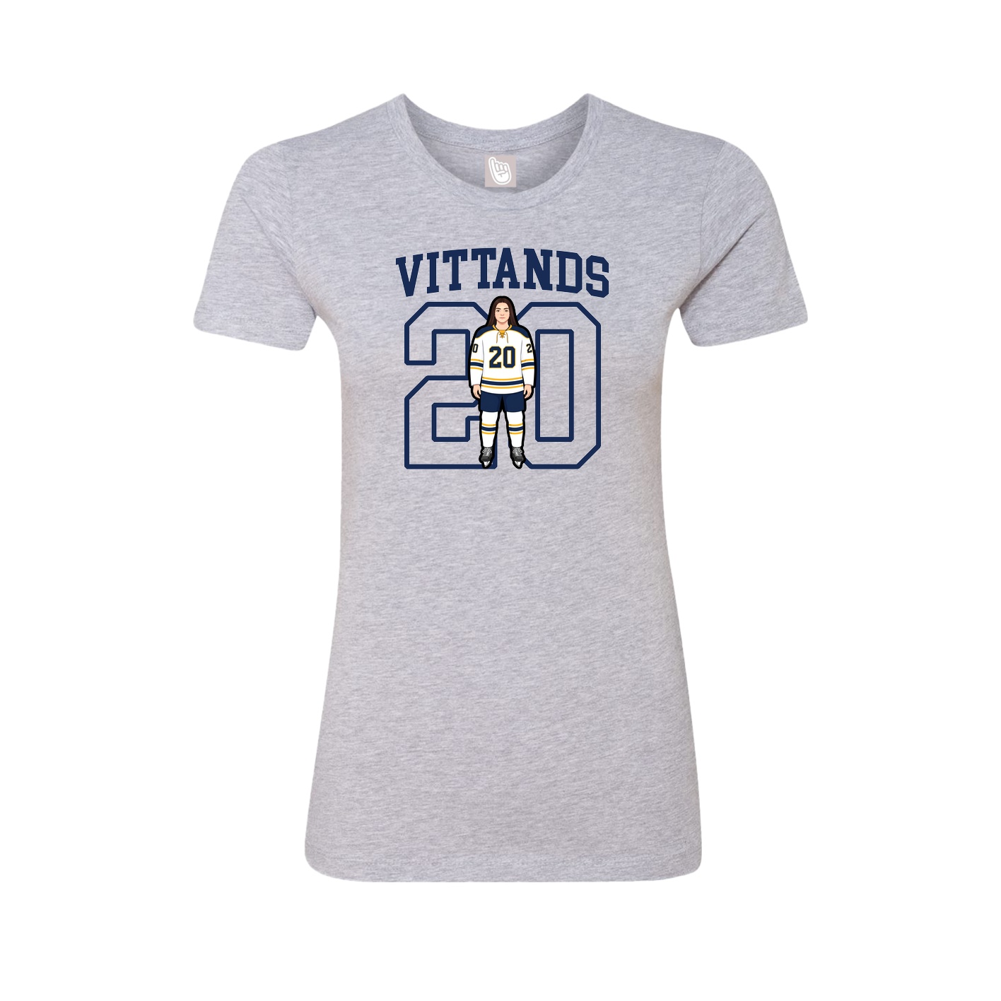 Fitted Women's Tee — Shirsey in Grey