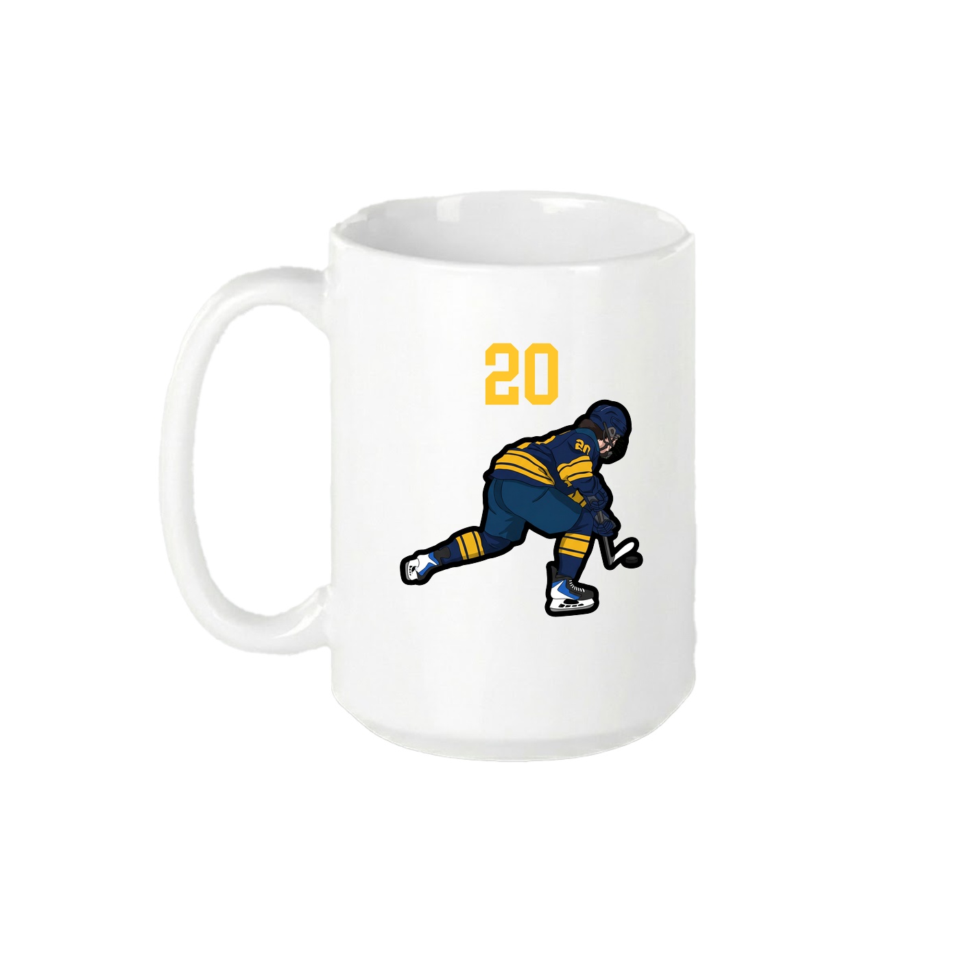 15oz Coffee Mug — Number Top in White