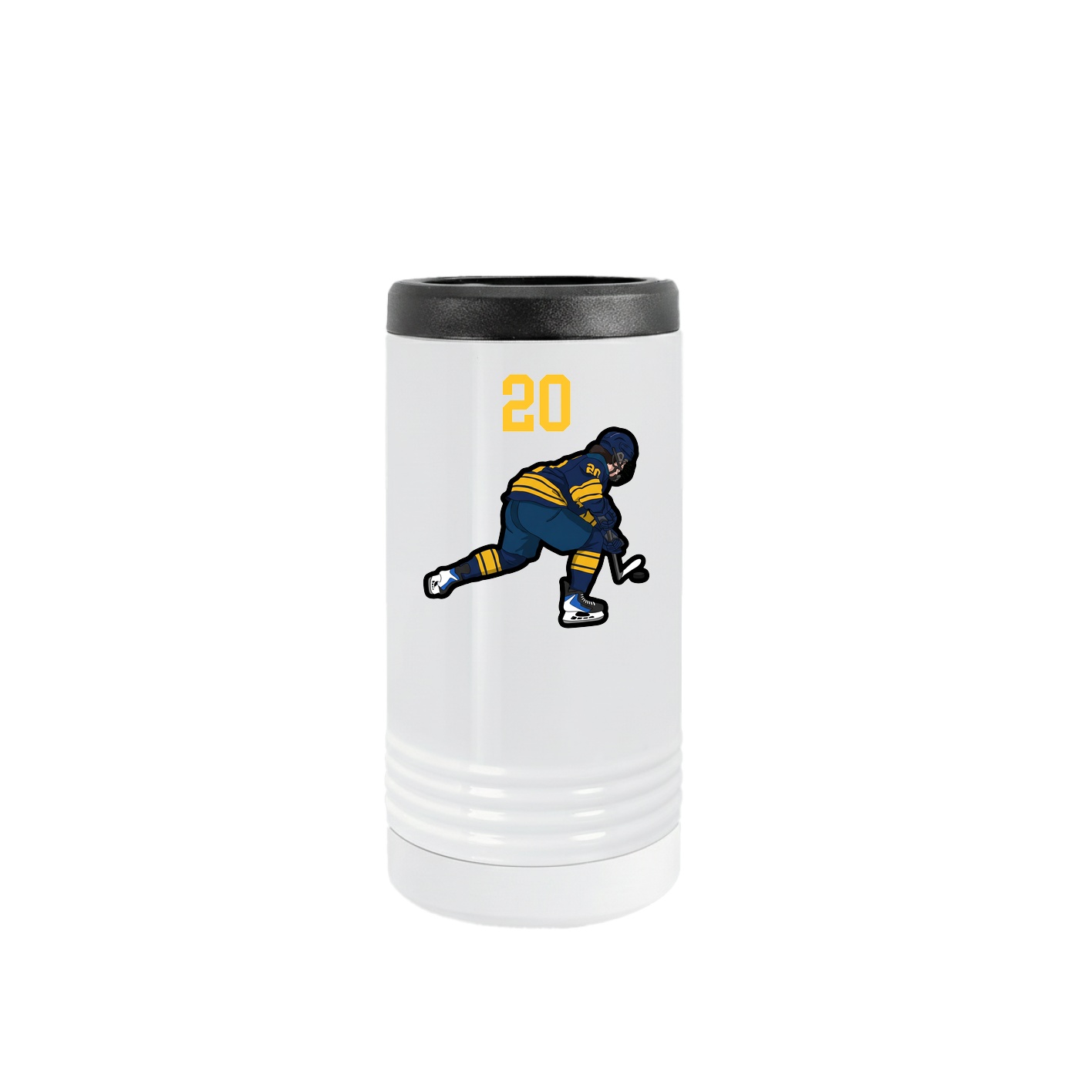 Slim Beverage Holder — Number Top in White