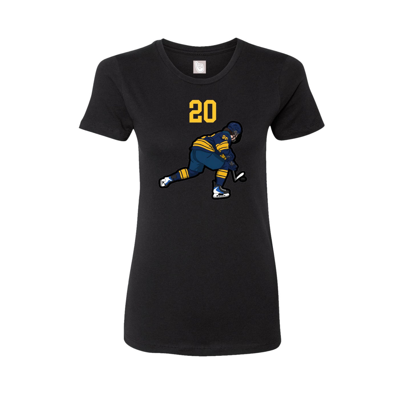 Womens Tee — Number Top in Black