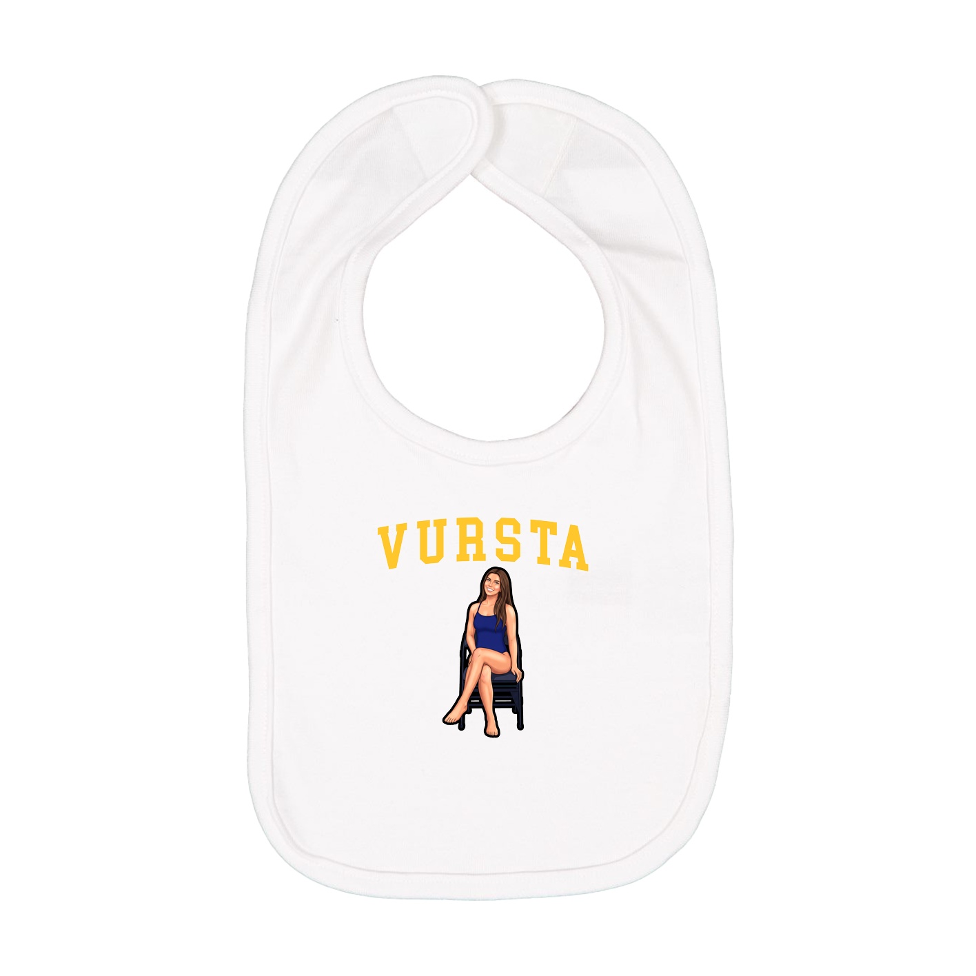 Infant Bib — Shirsey in White