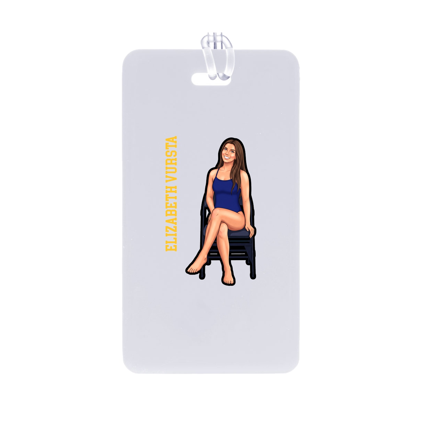 Bag Tag — Name Vertical in Classic
