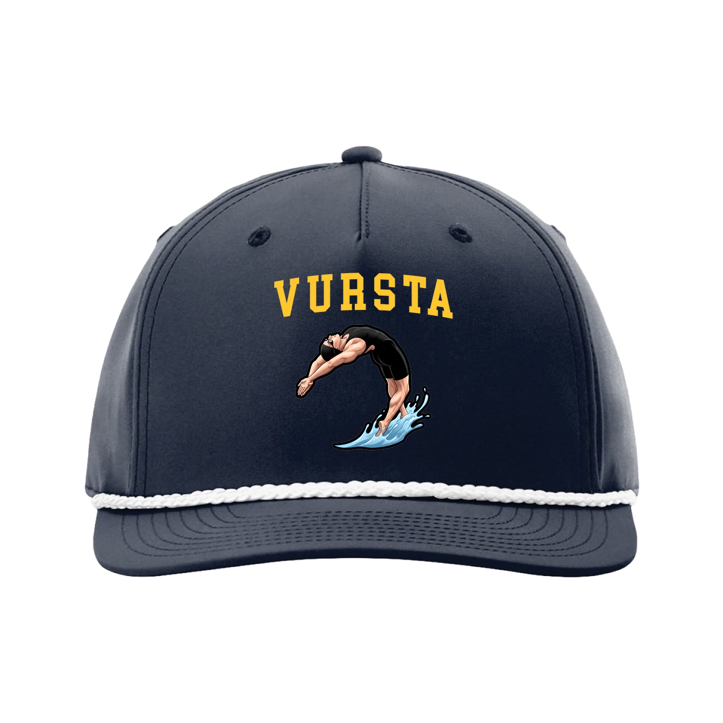 Five-Panel Classic Rope Cap — Shirsey in Navy