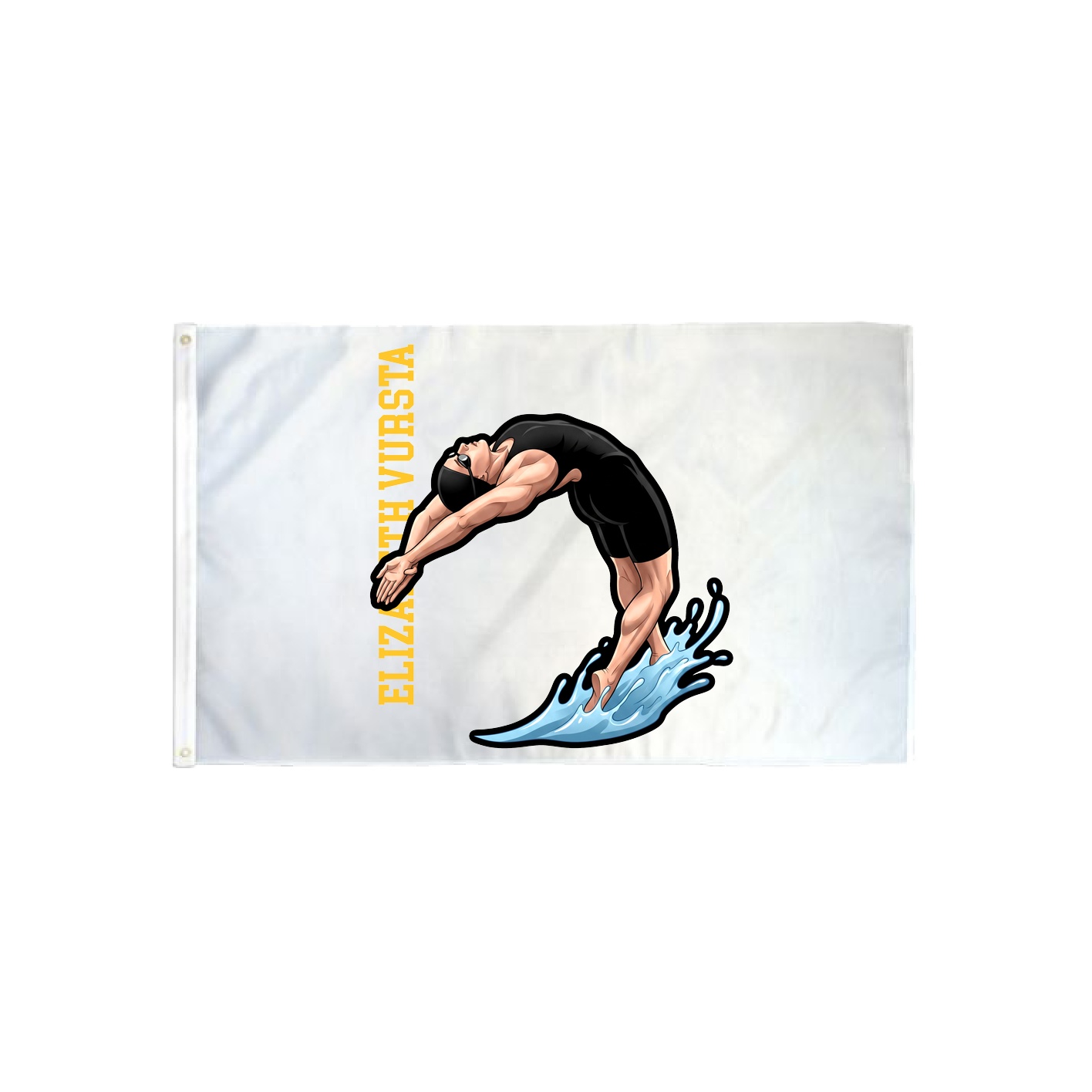 3x5 Flag — Name Vertical in Classic