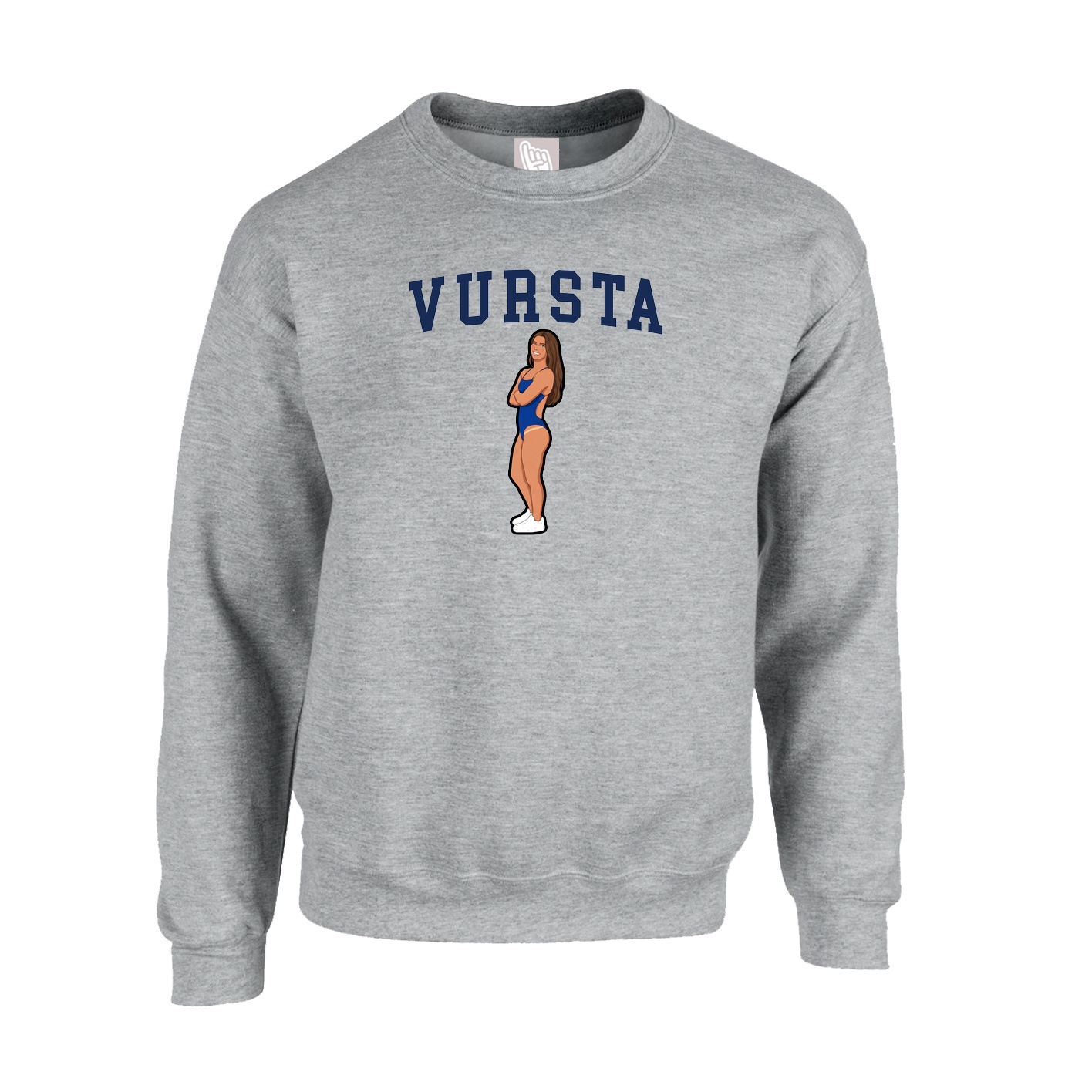 Fleece Crew — Shirsey in Grey
