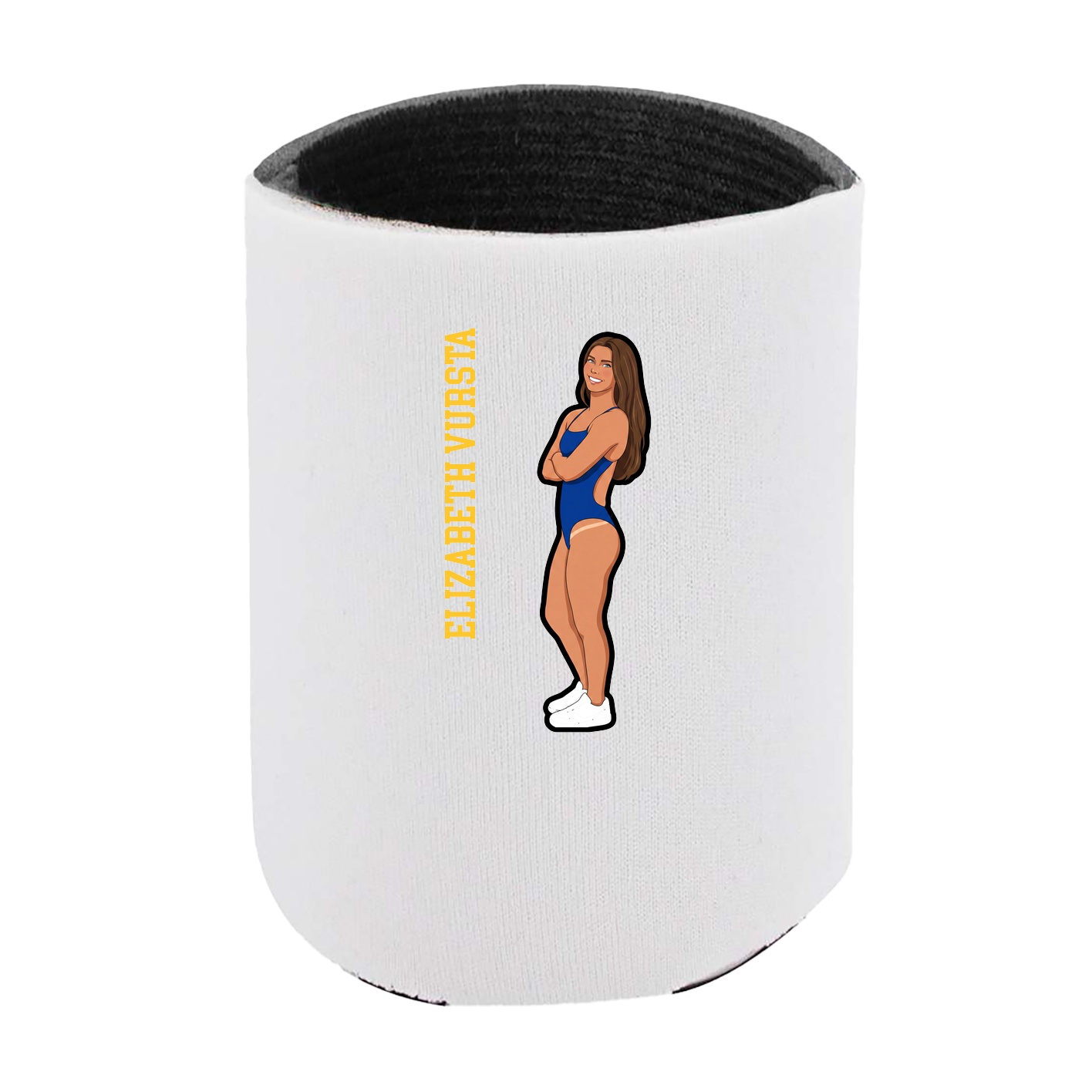 Can Holder — Name Vertical in White