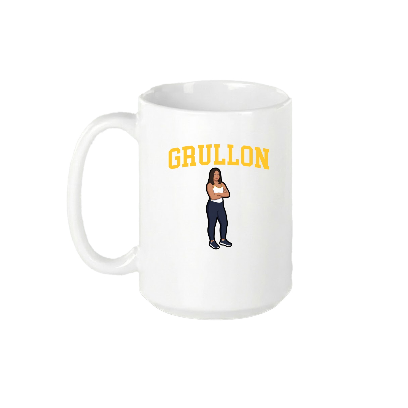 15oz Coffee Mug — Shirsey in White
