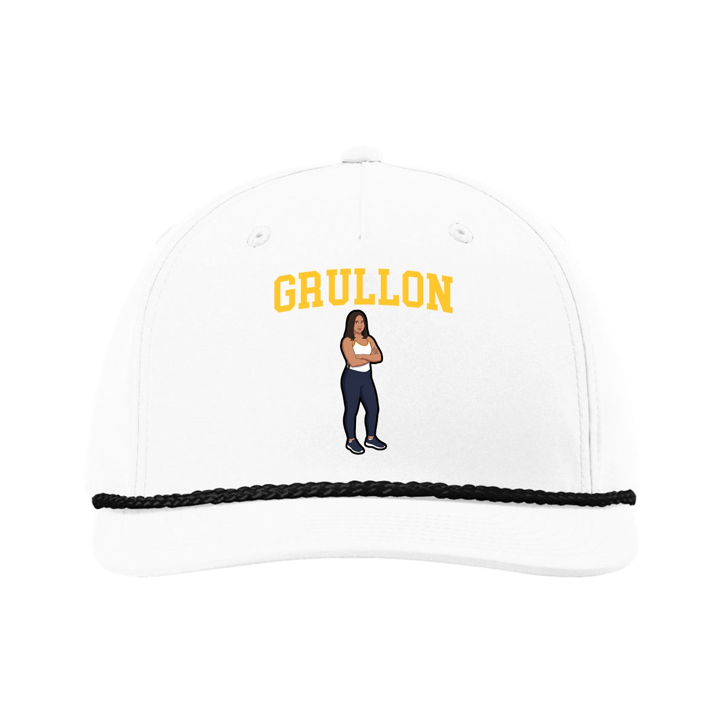 Five-Panel Classic Rope Cap — Shirsey in White