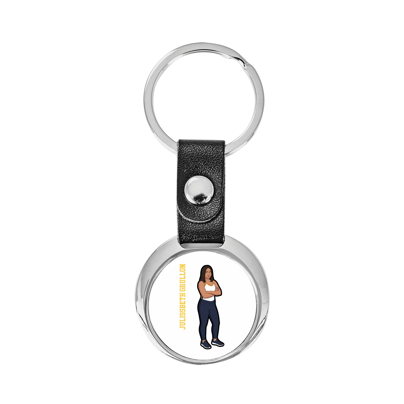 Key Chain — Name Vertical in Classic