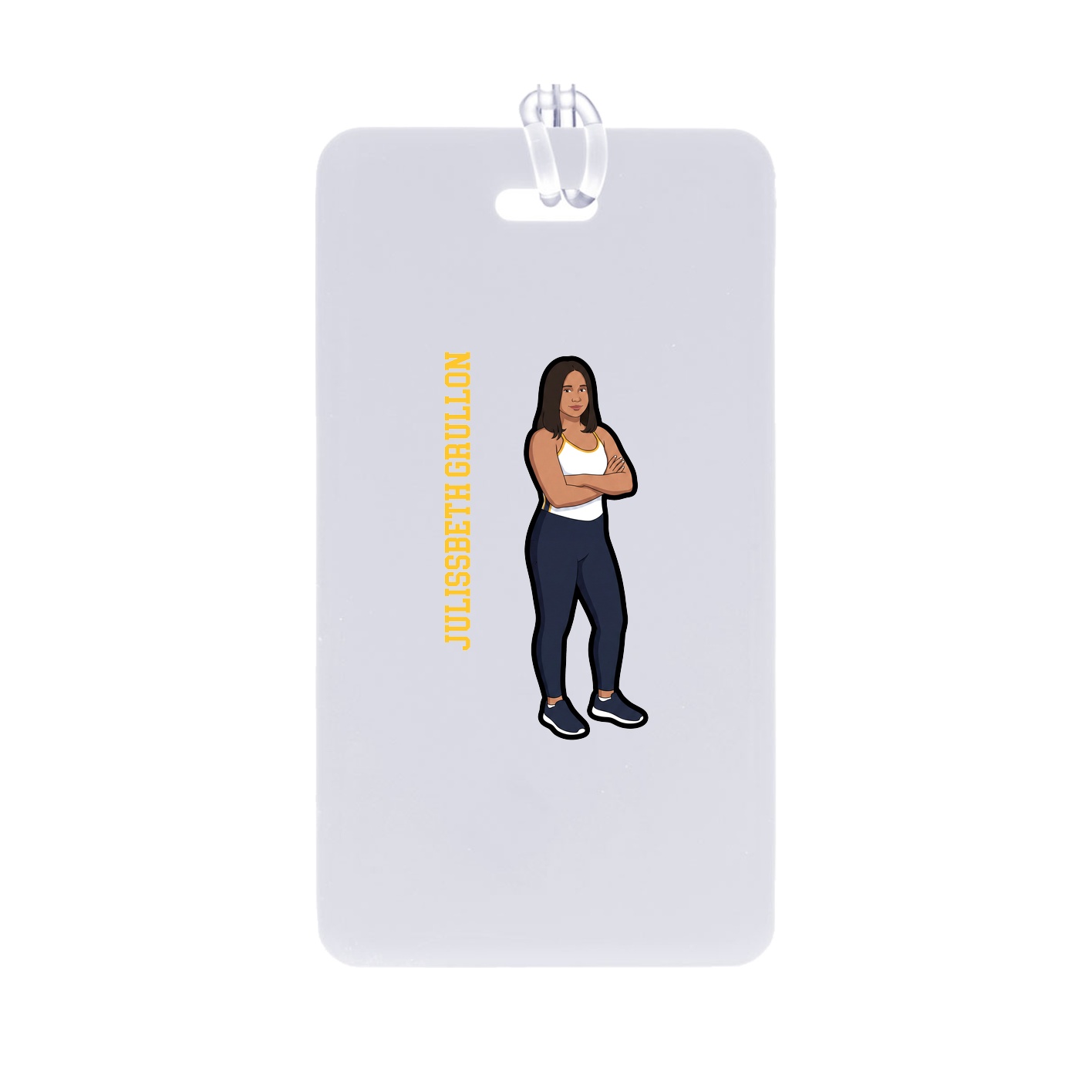 Bag Tag — Name Vertical in Classic