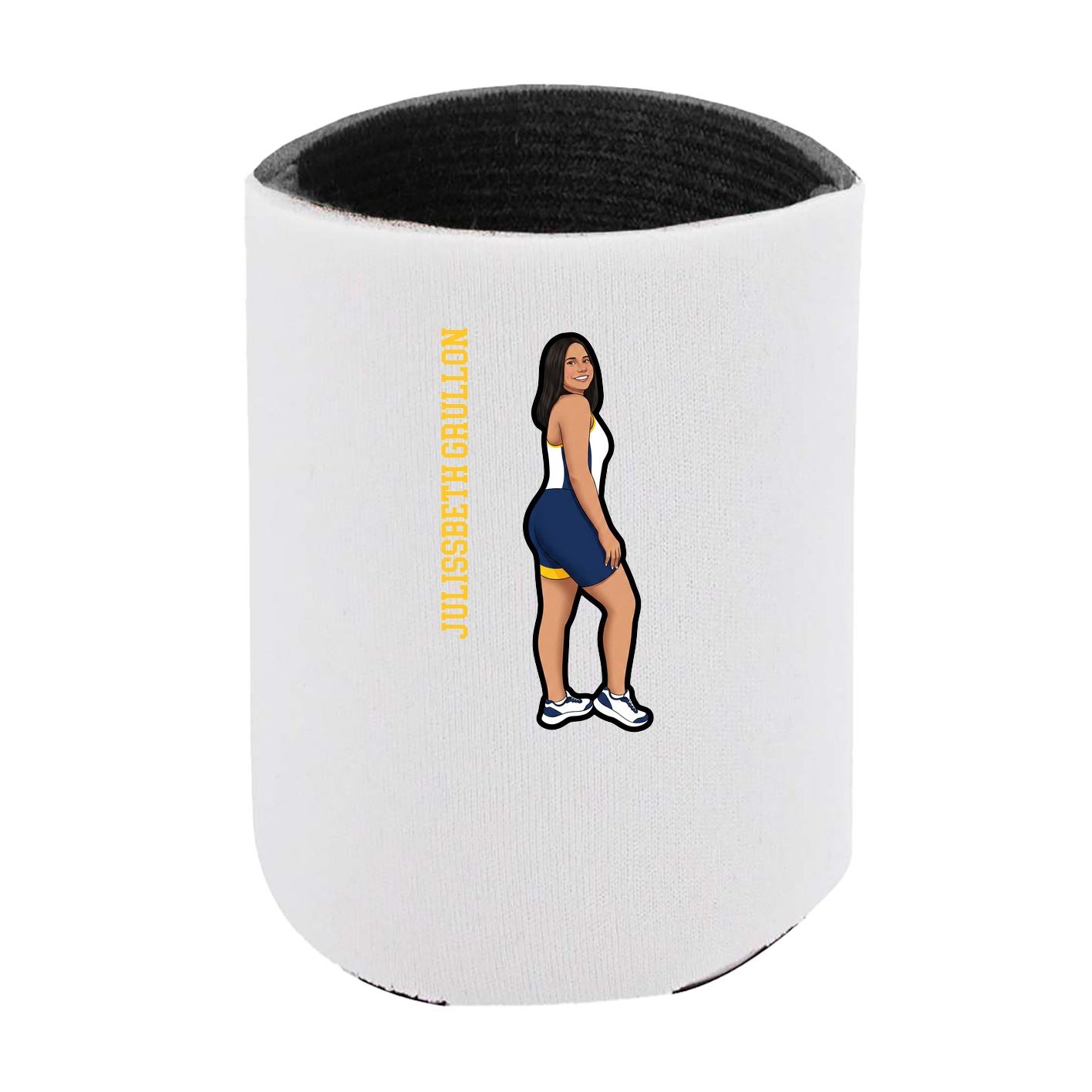 Can Holder — Name Vertical in White