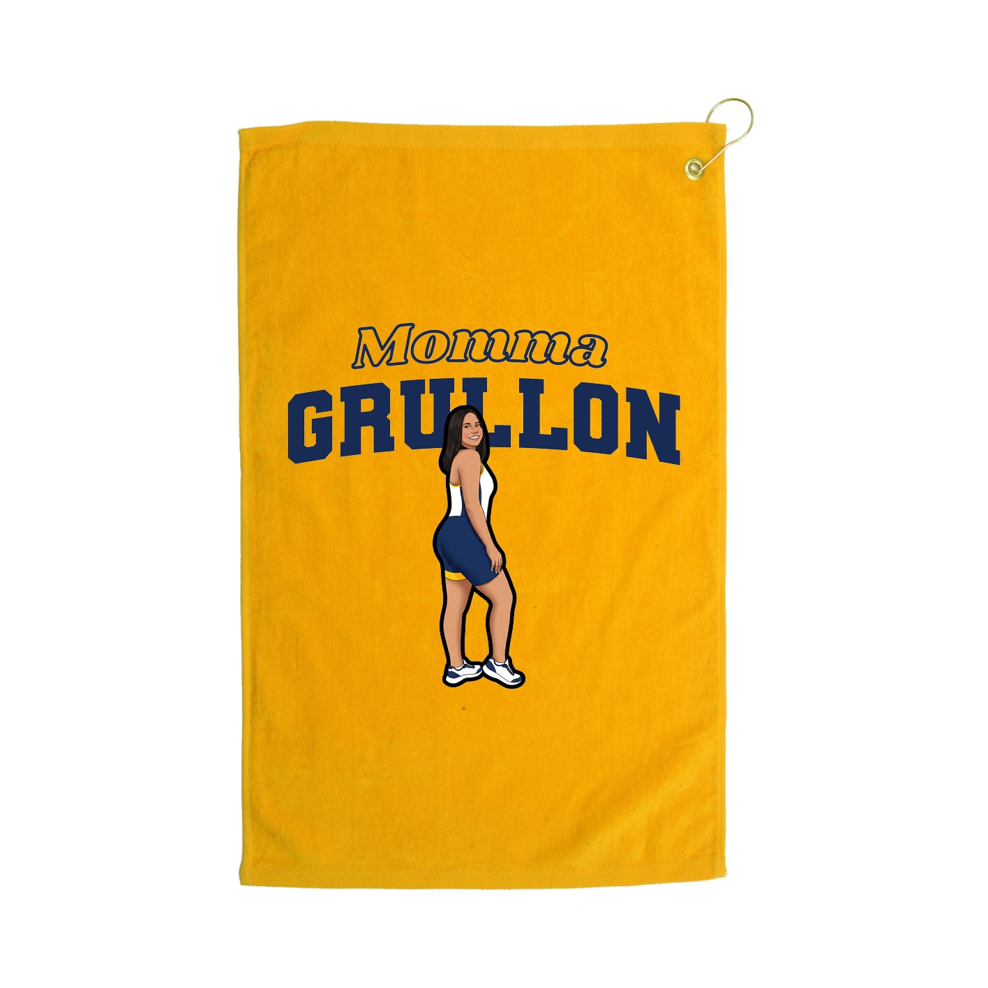 Golf Towel — Mothers Day Block in Gold