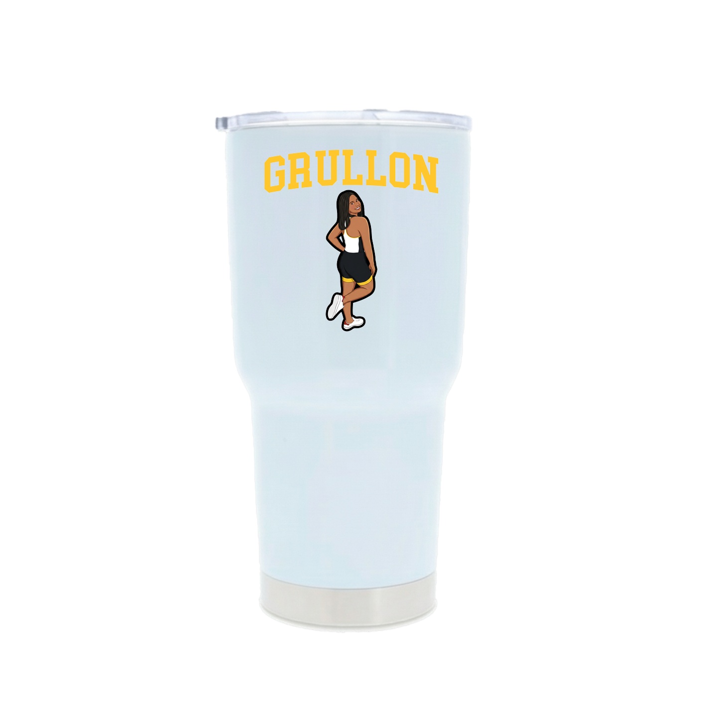 30oz Stainless Steel Tumbler — Shirsey in White
