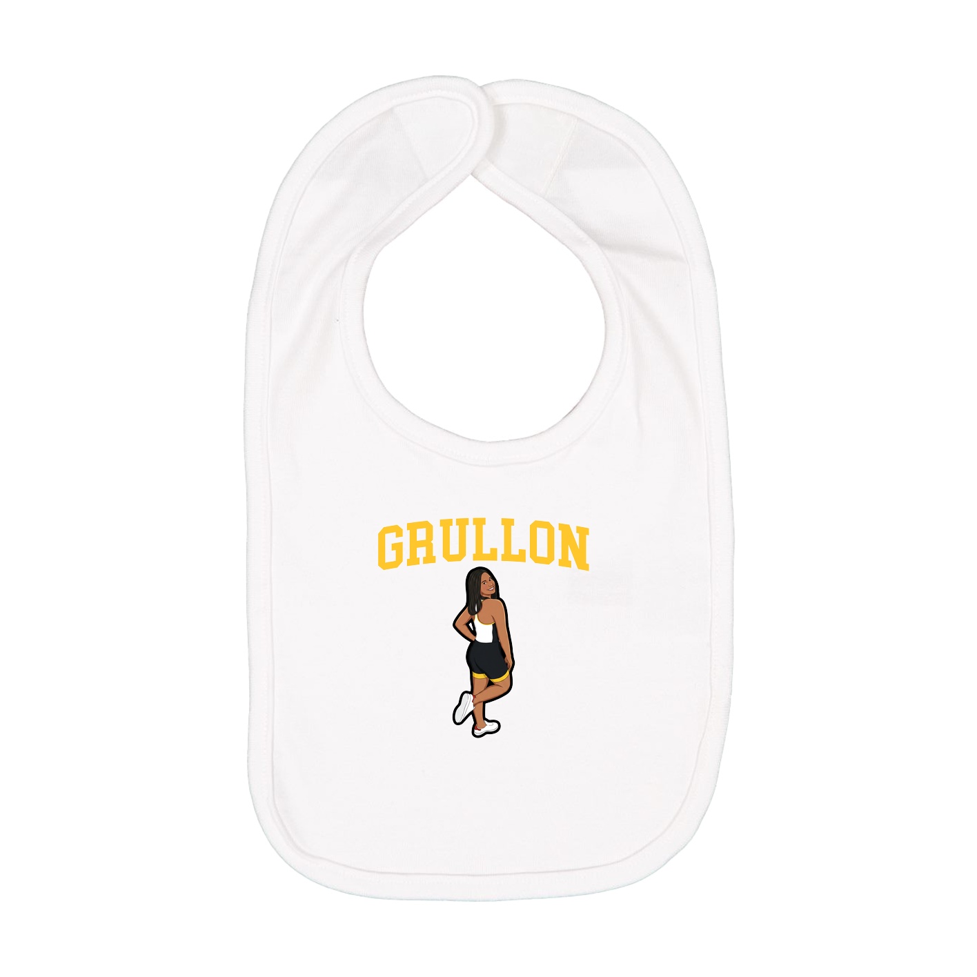 Infant Bib — Shirsey in White