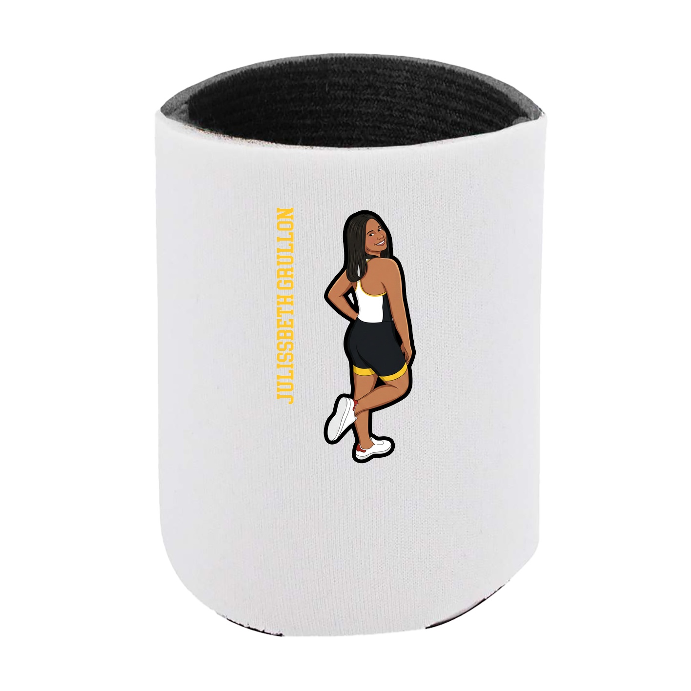 Can Holder — Name Vertical in White