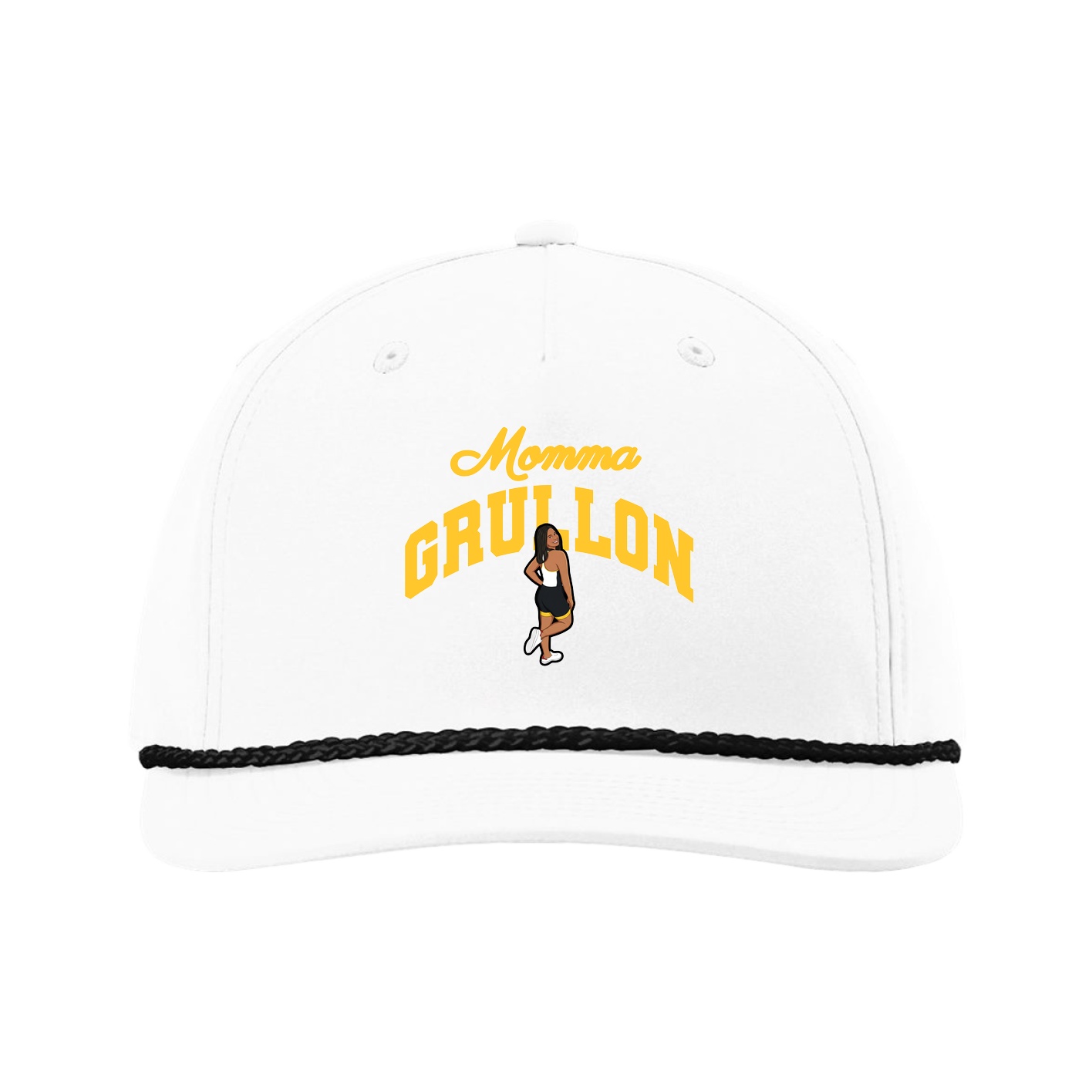 Five-Panel Classic Rope Cap — Mothers Day Arch in White