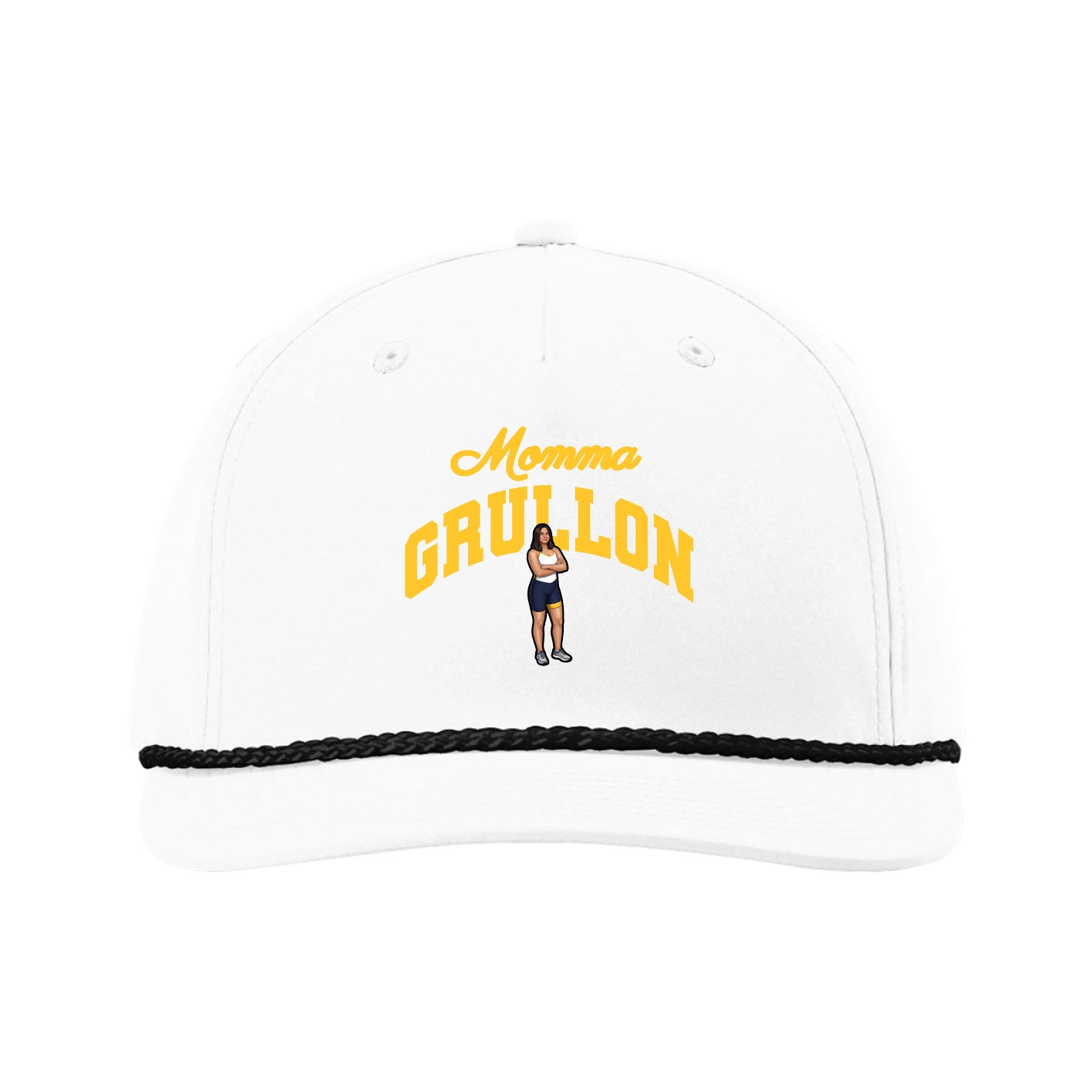 Five-Panel Classic Rope Cap — Mothers Day Arch in White