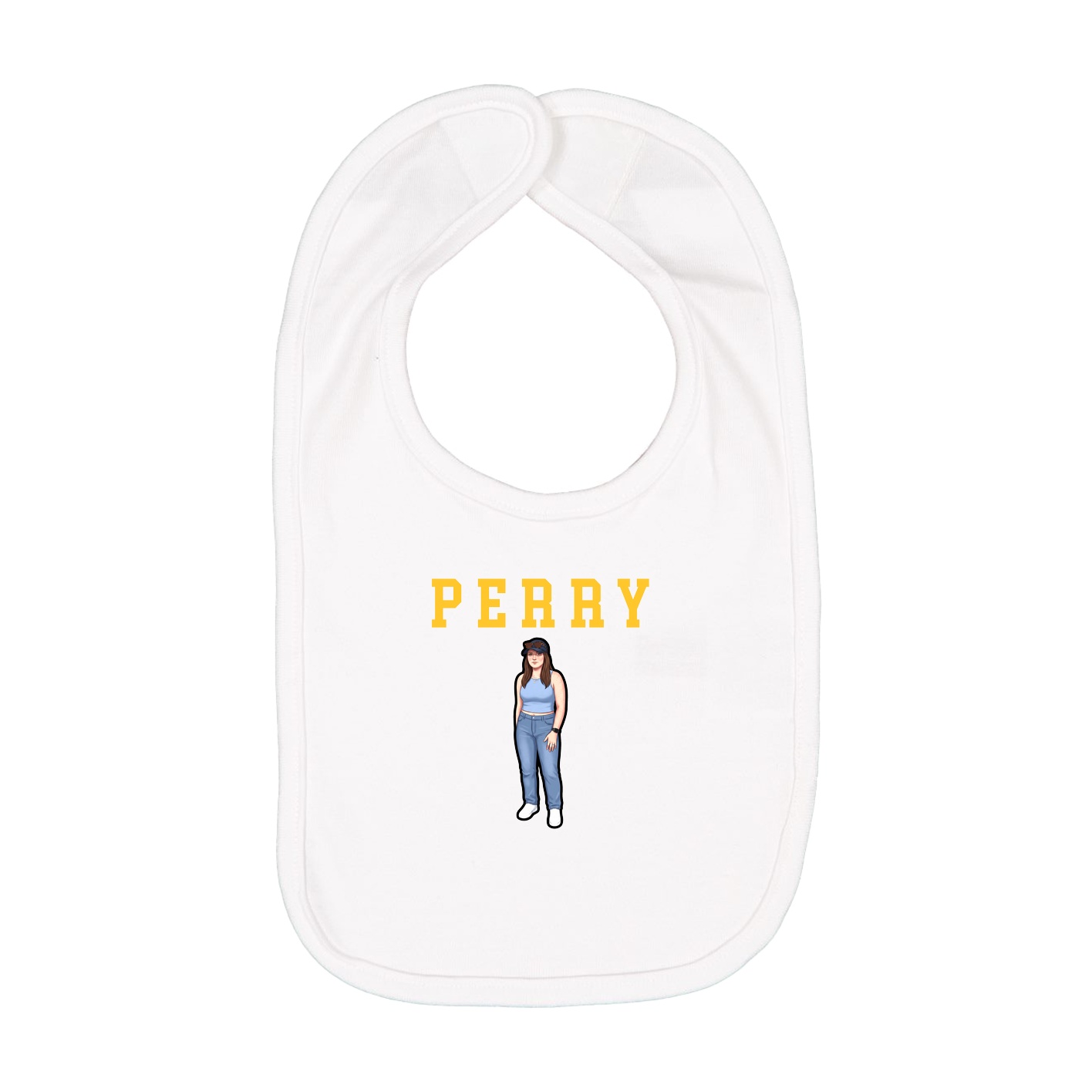 Infant Bib — Shirsey in White