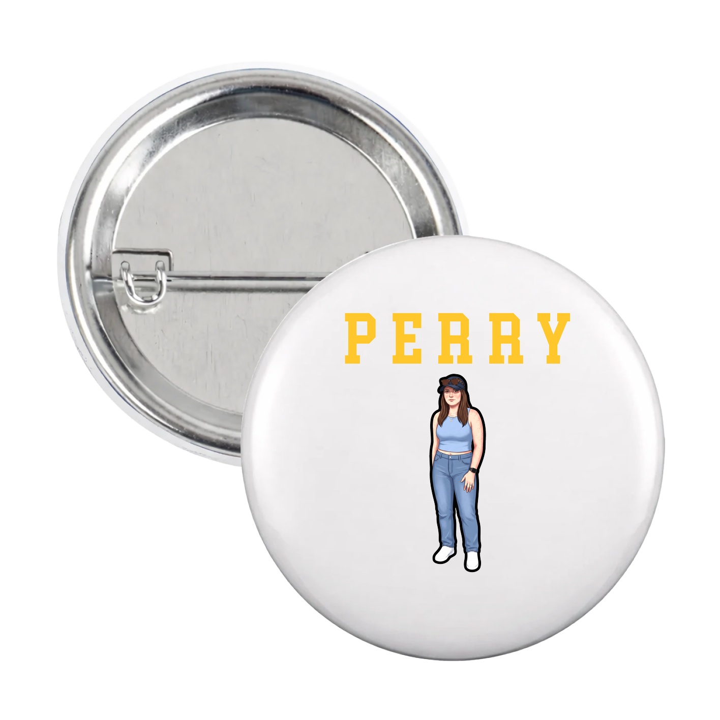 Game Day Button — Shirsey in White