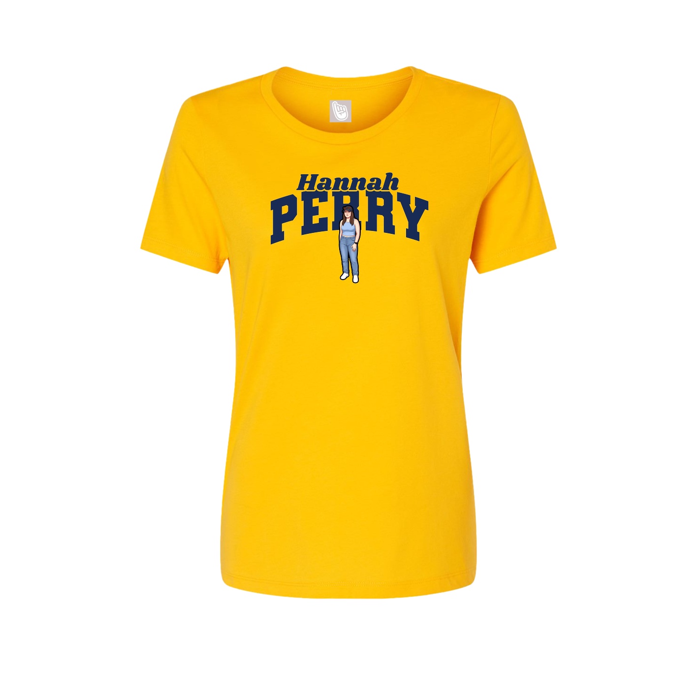 Womens Tee — Signature Arch in Gold