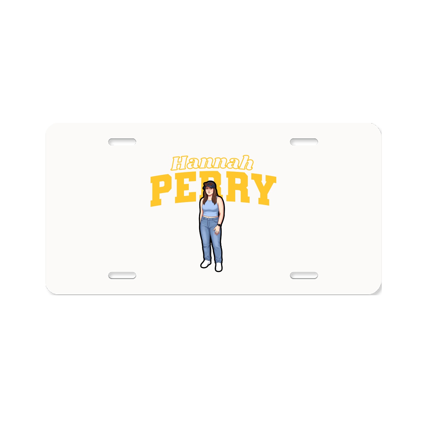 License Plate — Name Arch in Classic