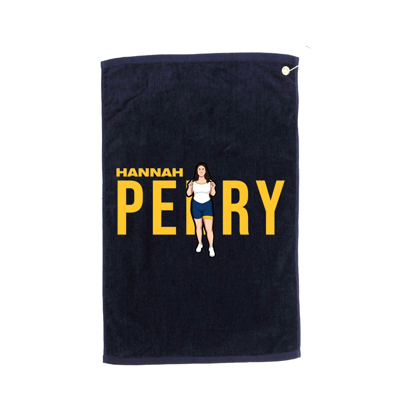 Golf Towel — Player Name in Navy