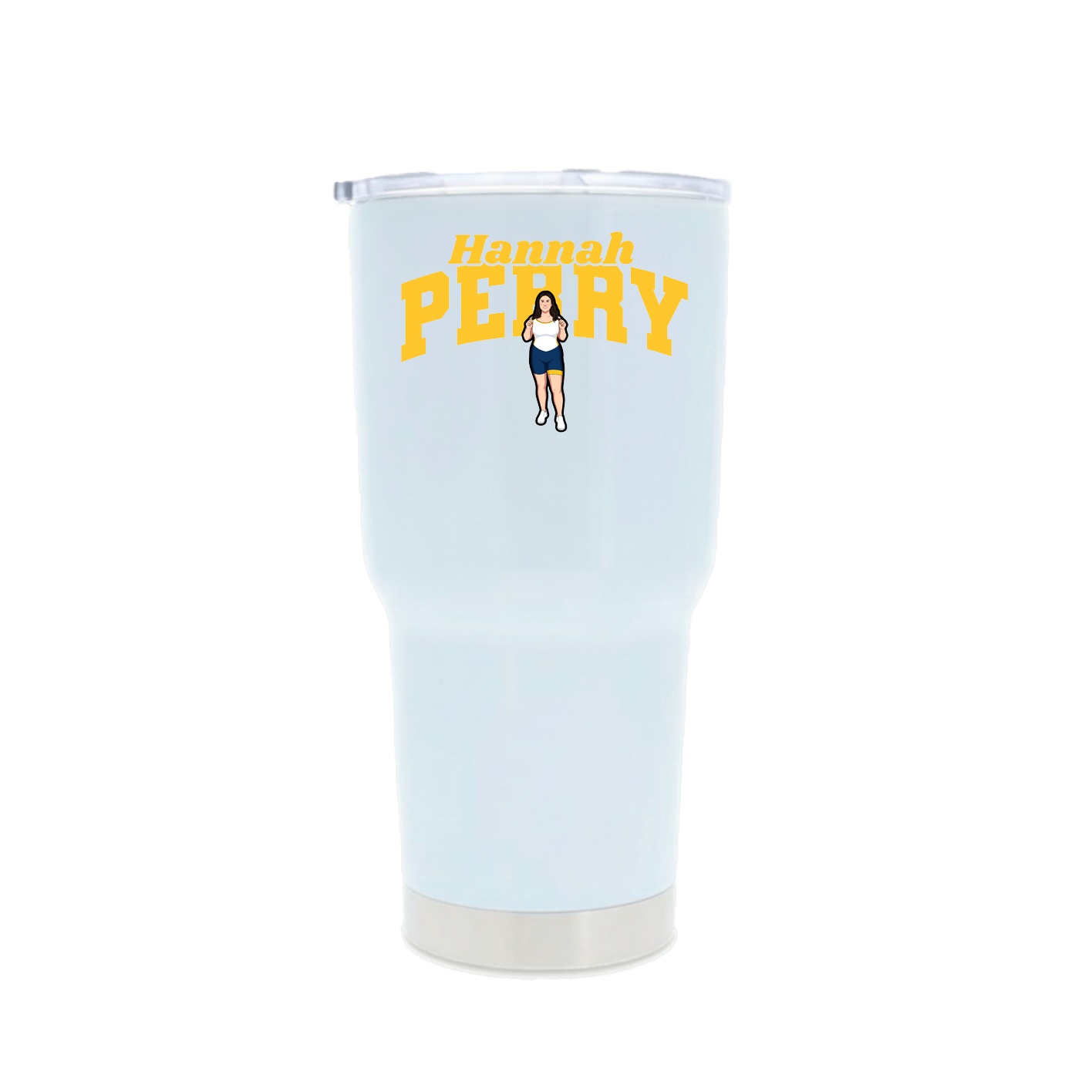 30oz Stainless Steel Tumbler — Signature Arch in White