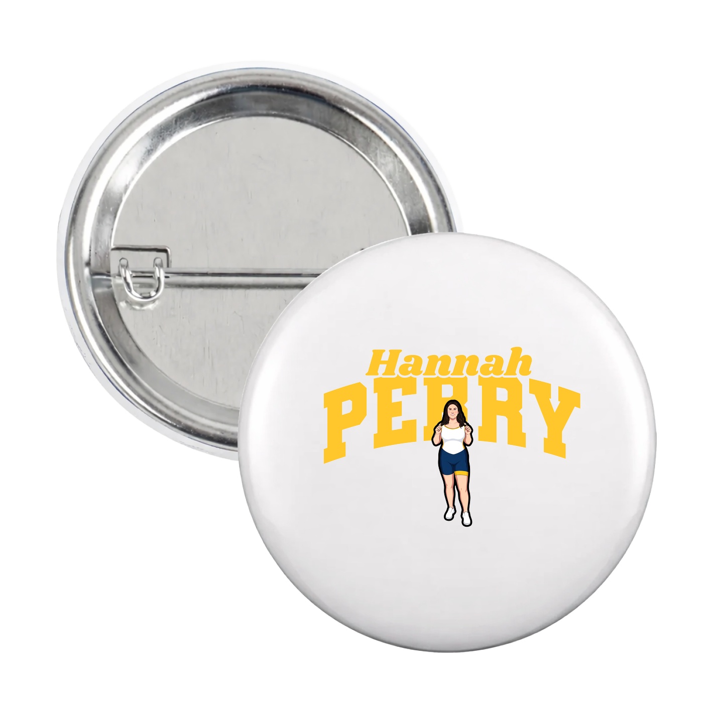 Game Day Button — Signature Arch in White