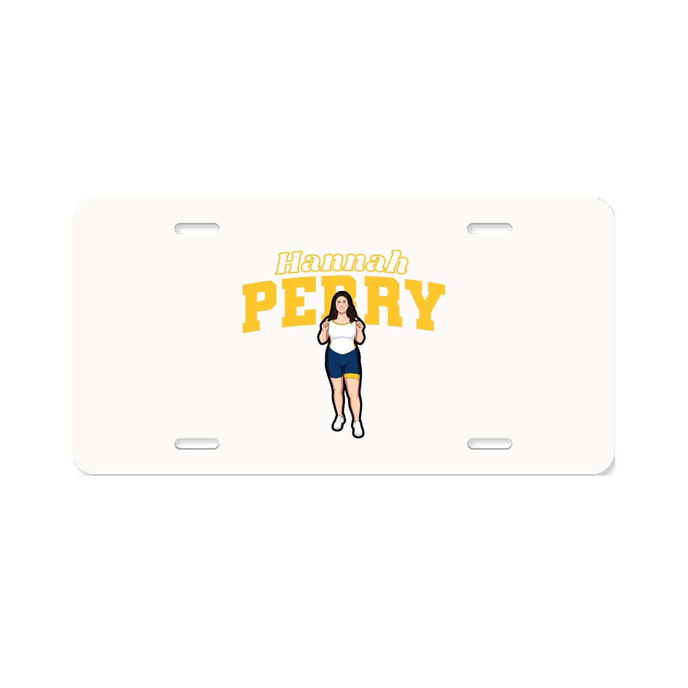 License Plate — Name Arch in Classic