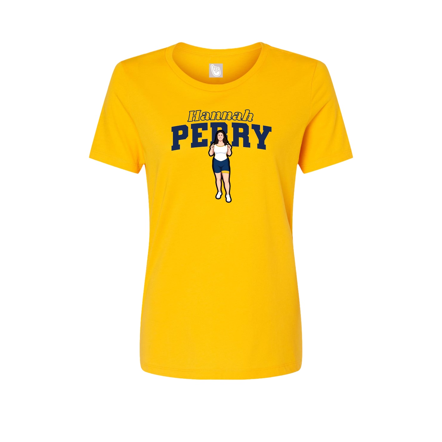 Womens Tee — Name Arch in Gold