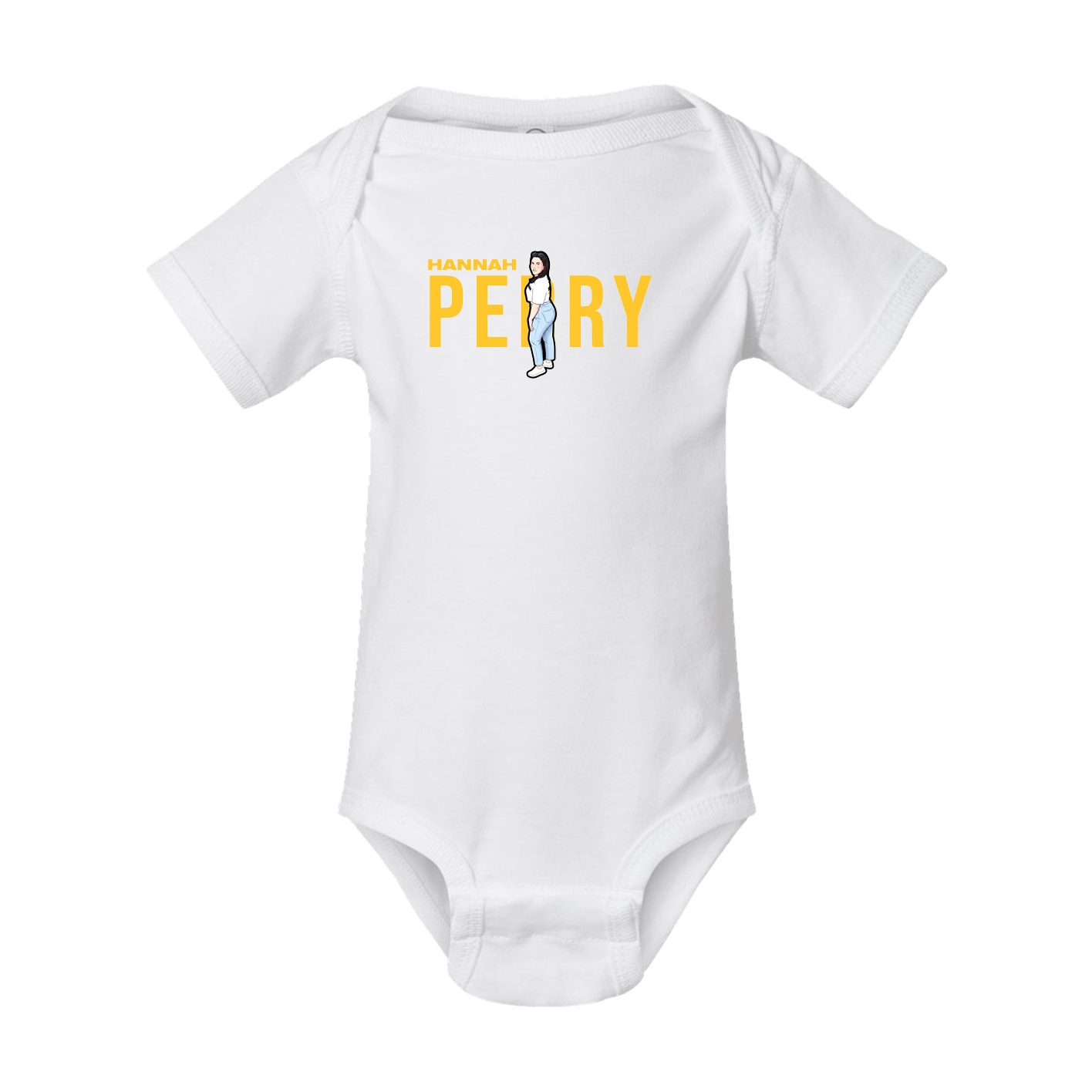 Baby Onesie — Player Name in White