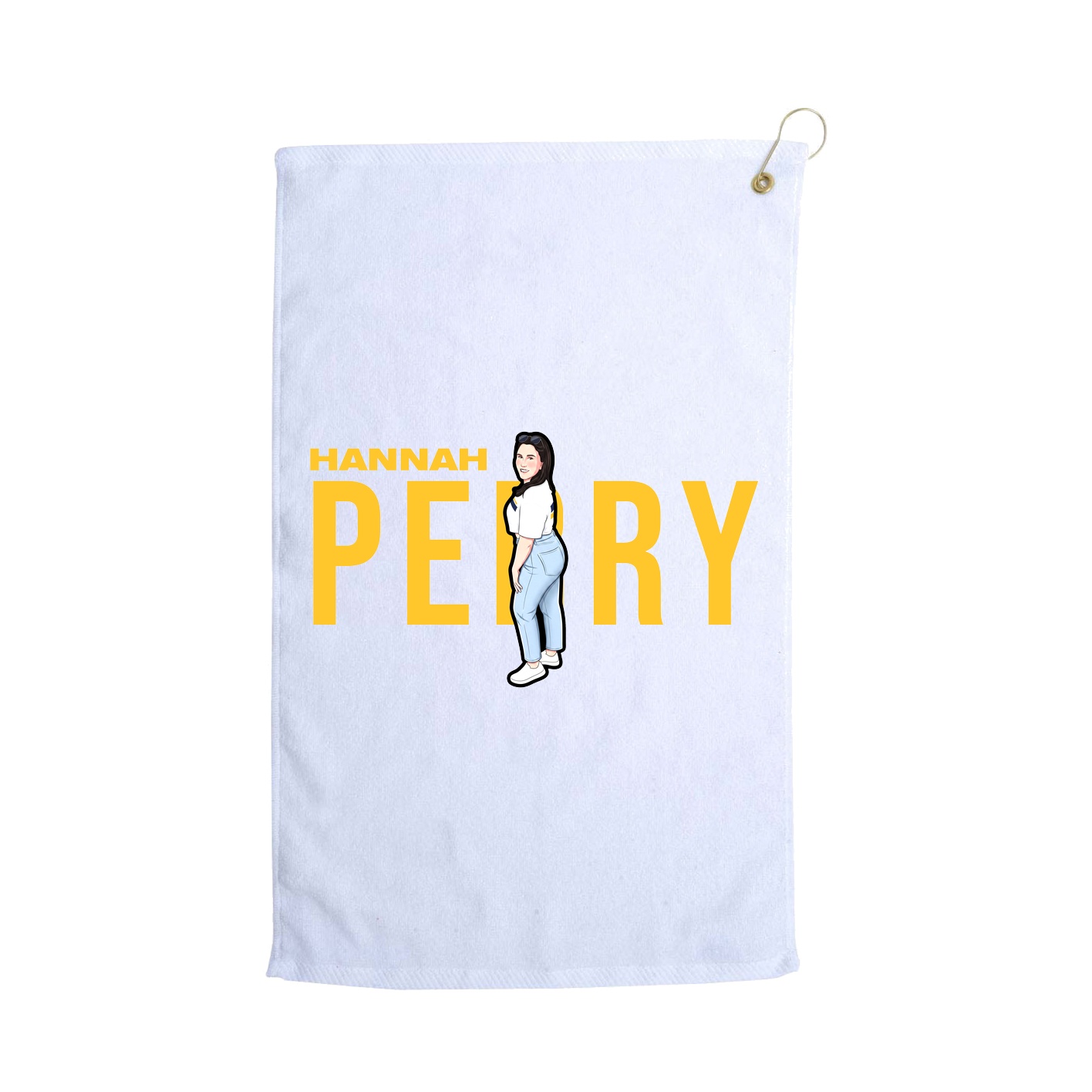 Golf Towel — Player Name in White