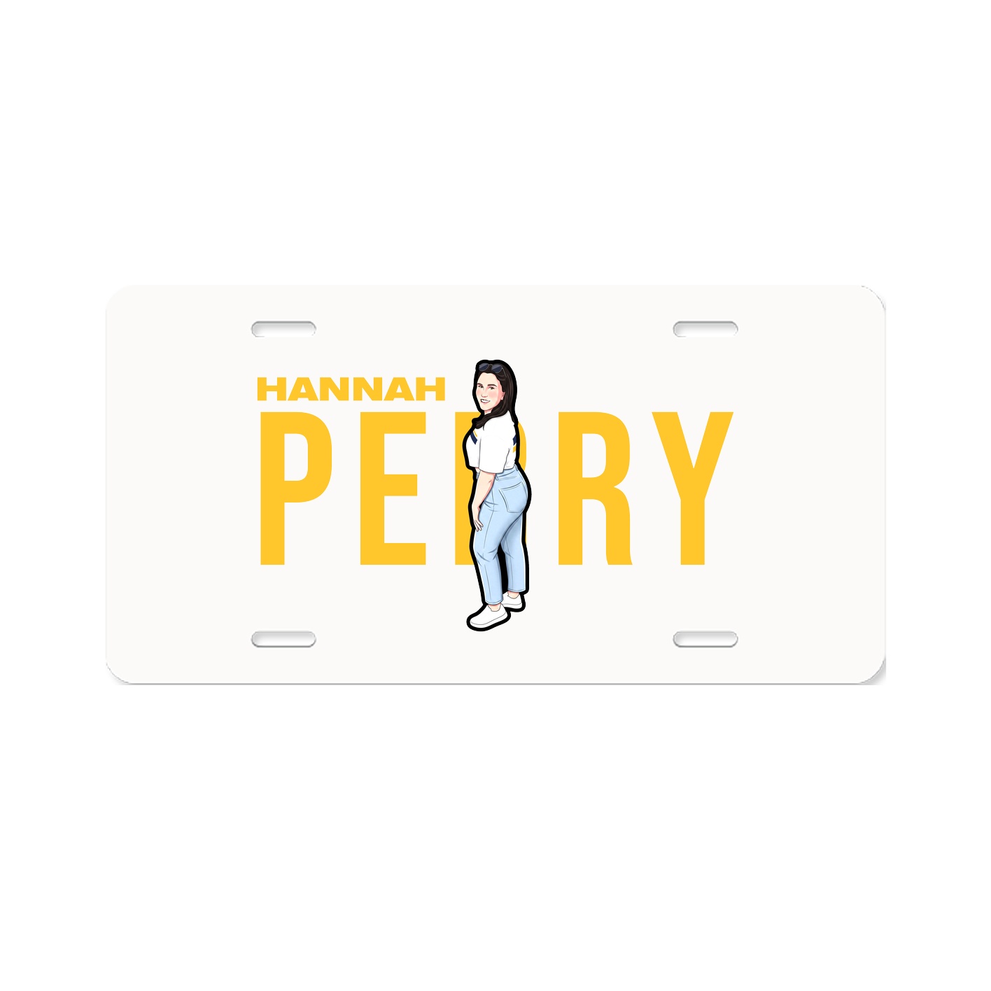 License Plate — Player Name in Classic