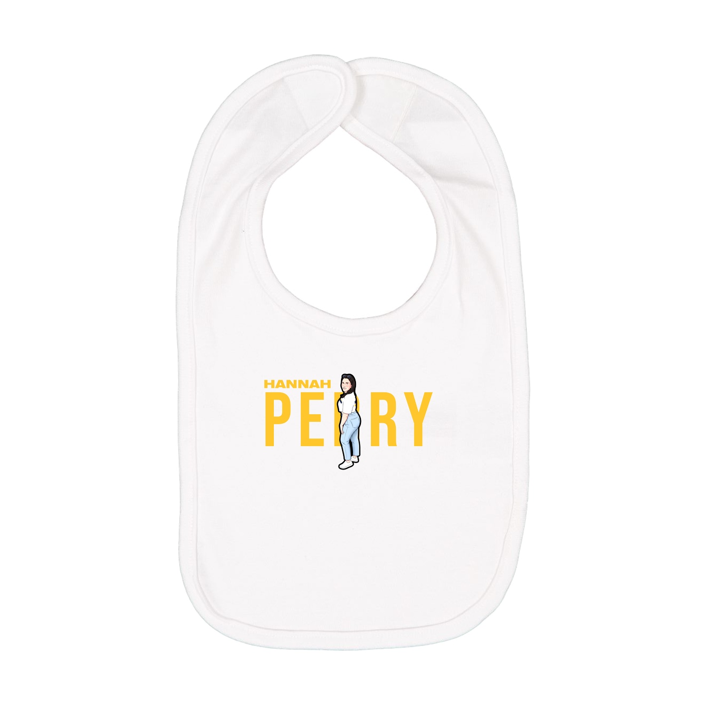 Infant Bib — Player Name in White