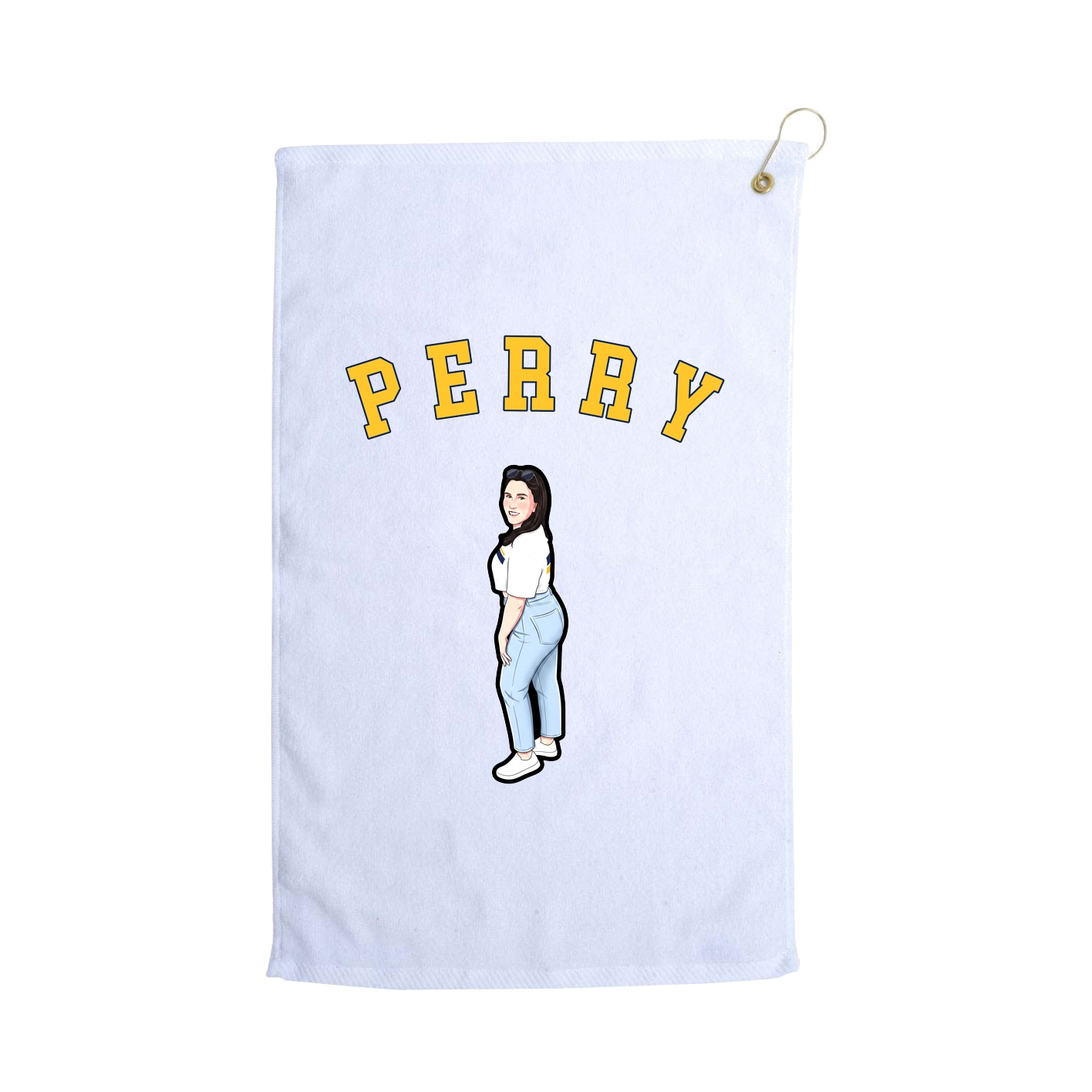 Golf Towel — Shirsey Arch in White