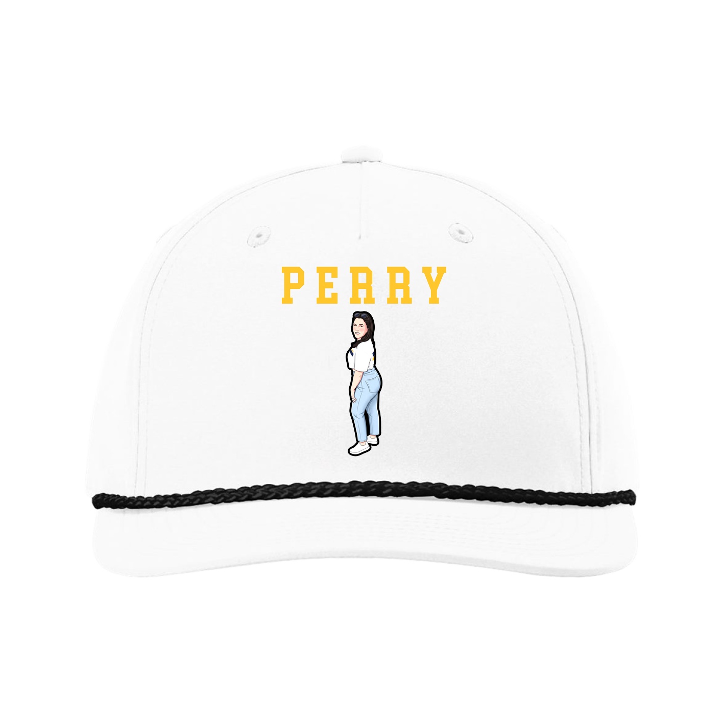 Five-Panel Classic Rope Cap — Shirsey in White