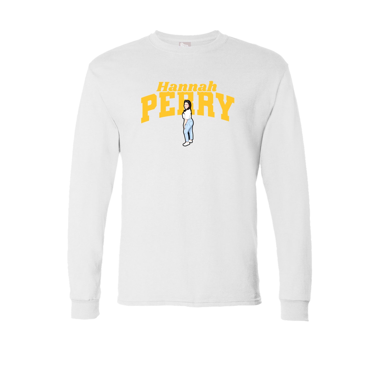 Long Sleeve Tee — Signature Arch in White