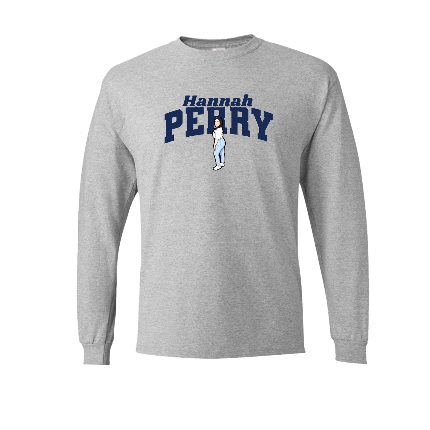 Long Sleeve Tee — Signature Arch in Grey