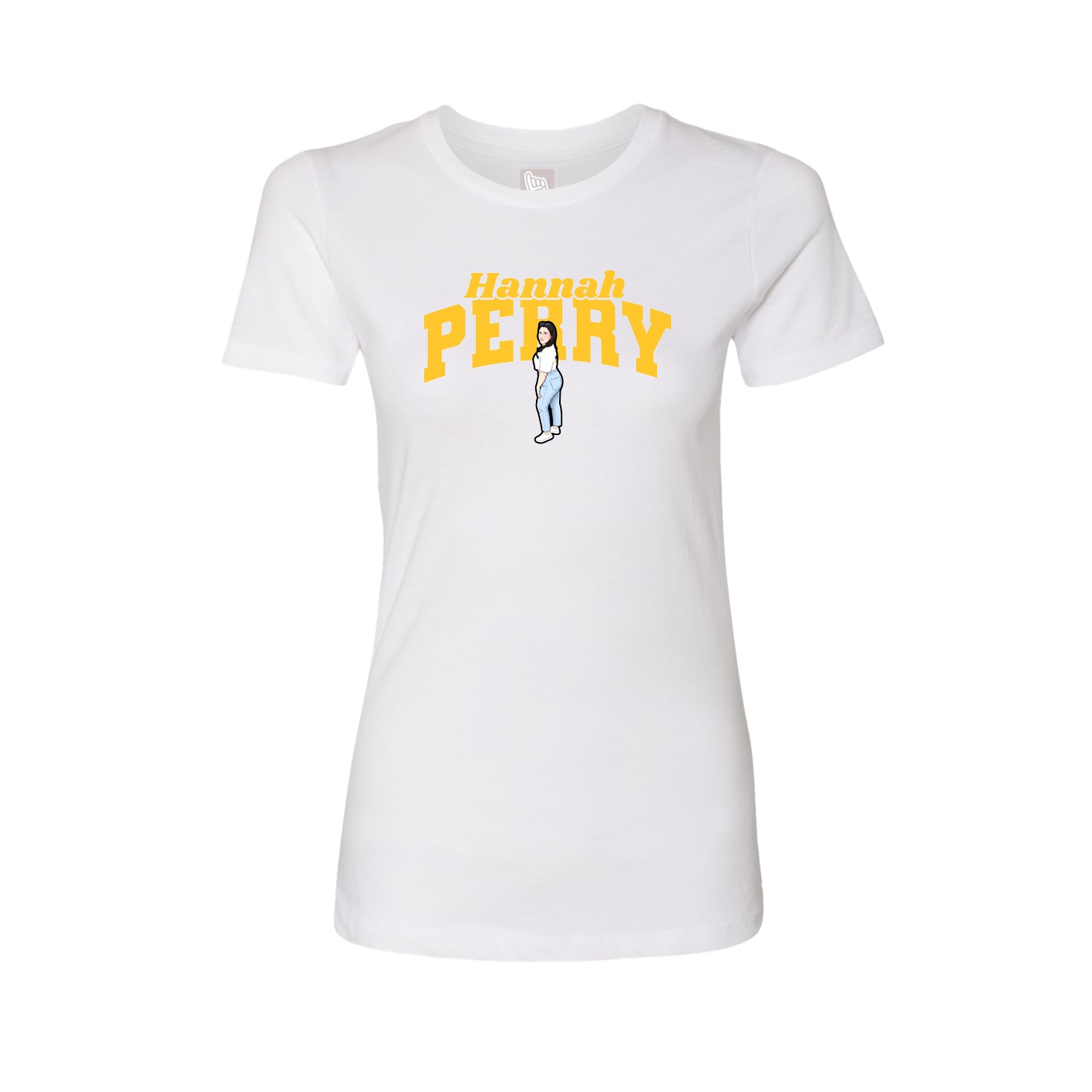 Womens Tee — Signature Arch in White