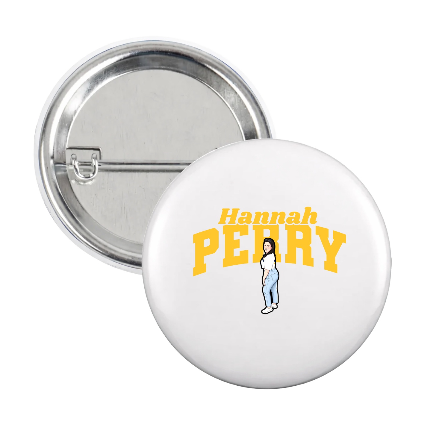 Game Day Button — Signature Arch in White