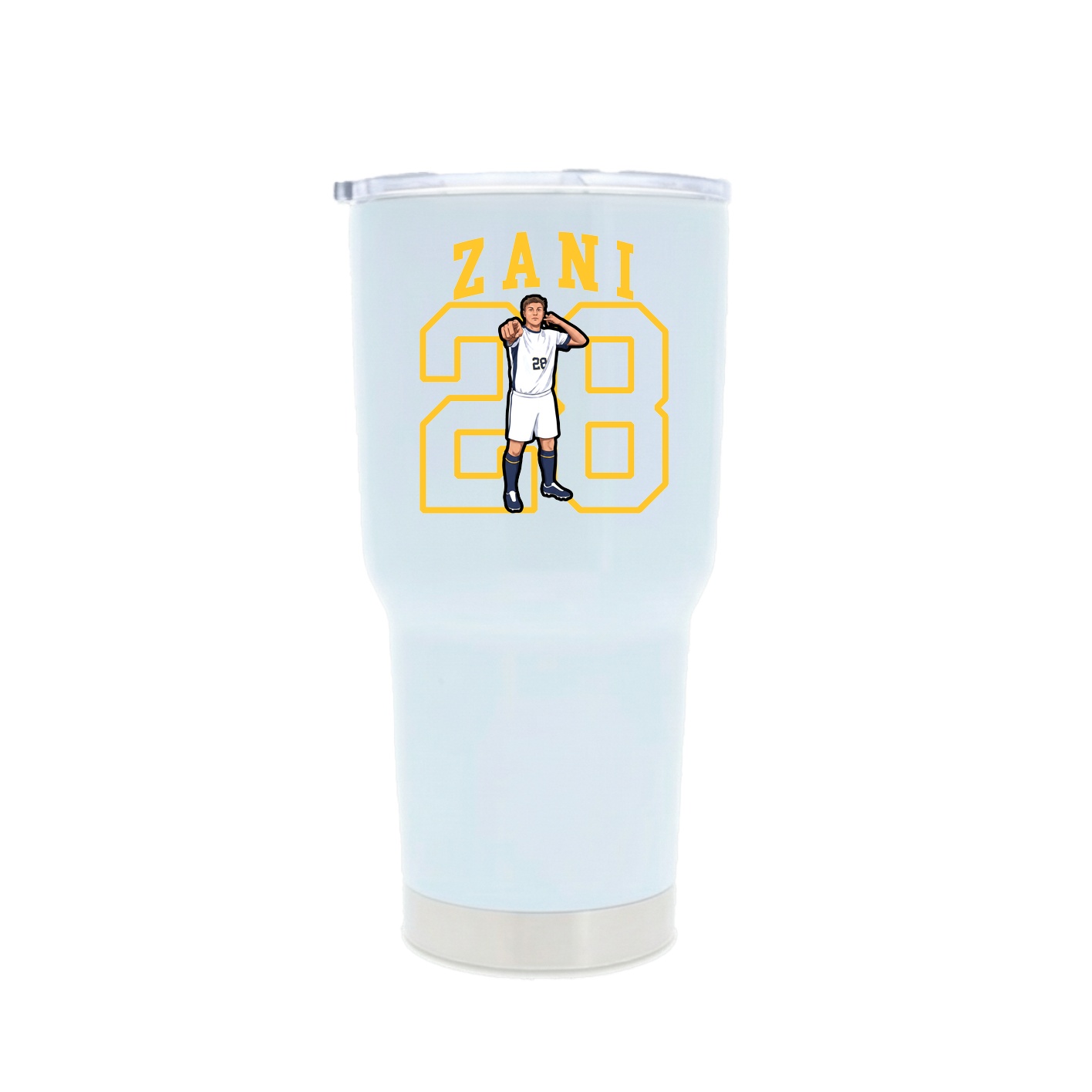 30oz Stainless Steel Tumbler — Shirsey in White