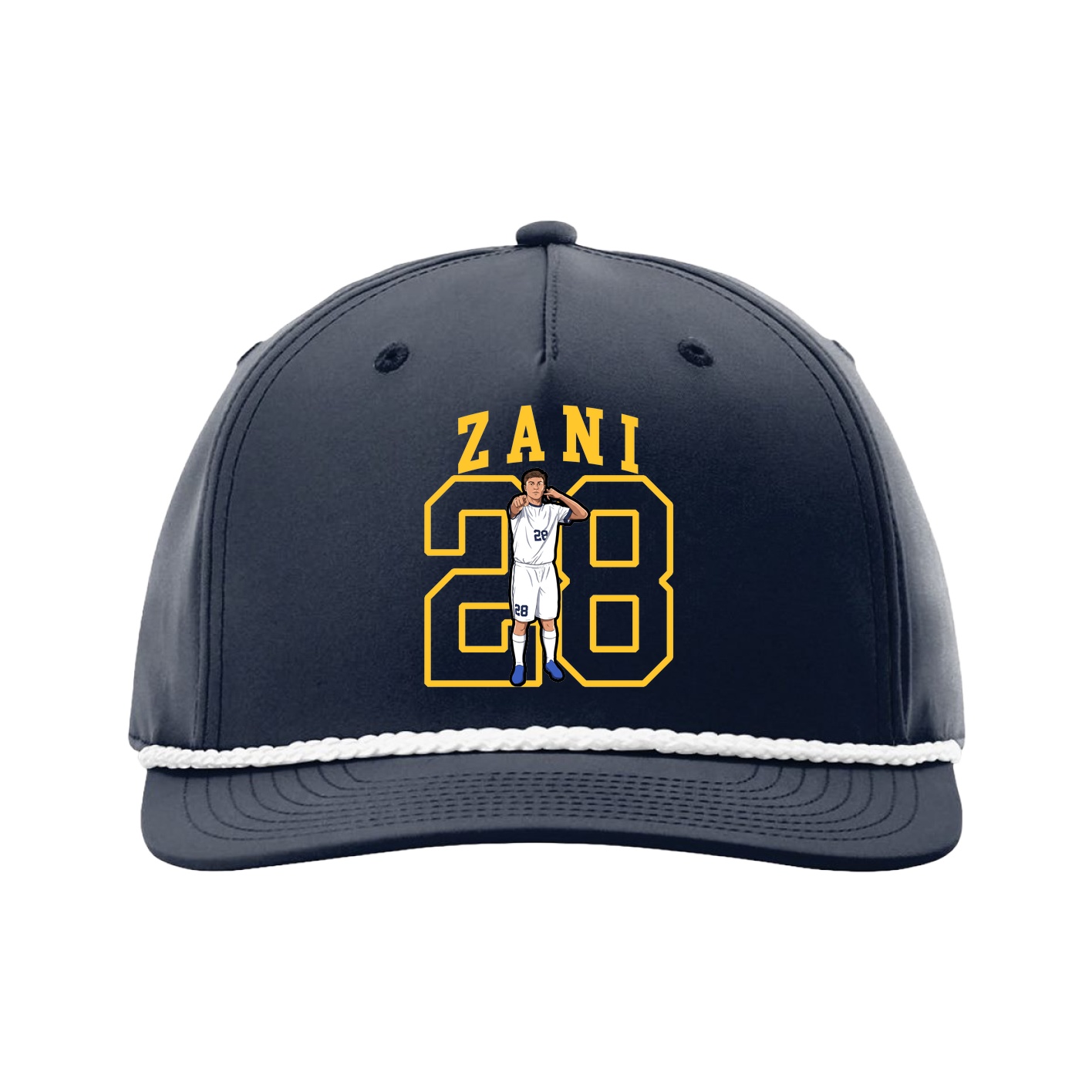 Five-Panel Classic Rope Cap — Shirsey in Navy