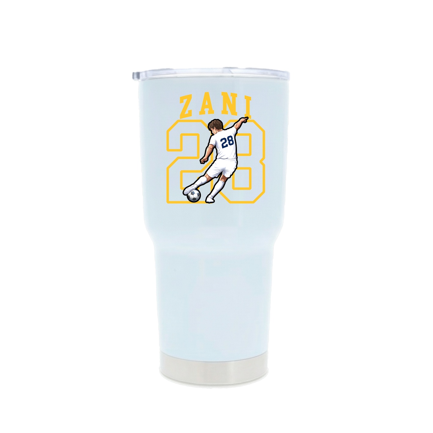 30oz Stainless Steel Tumbler — Shirsey in White