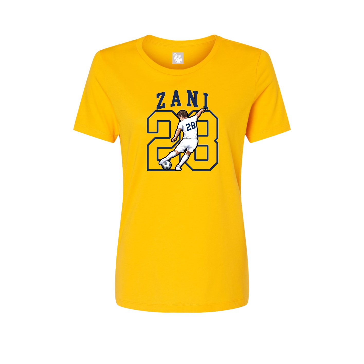 Fitted Women's Tee — Shirsey in Gold