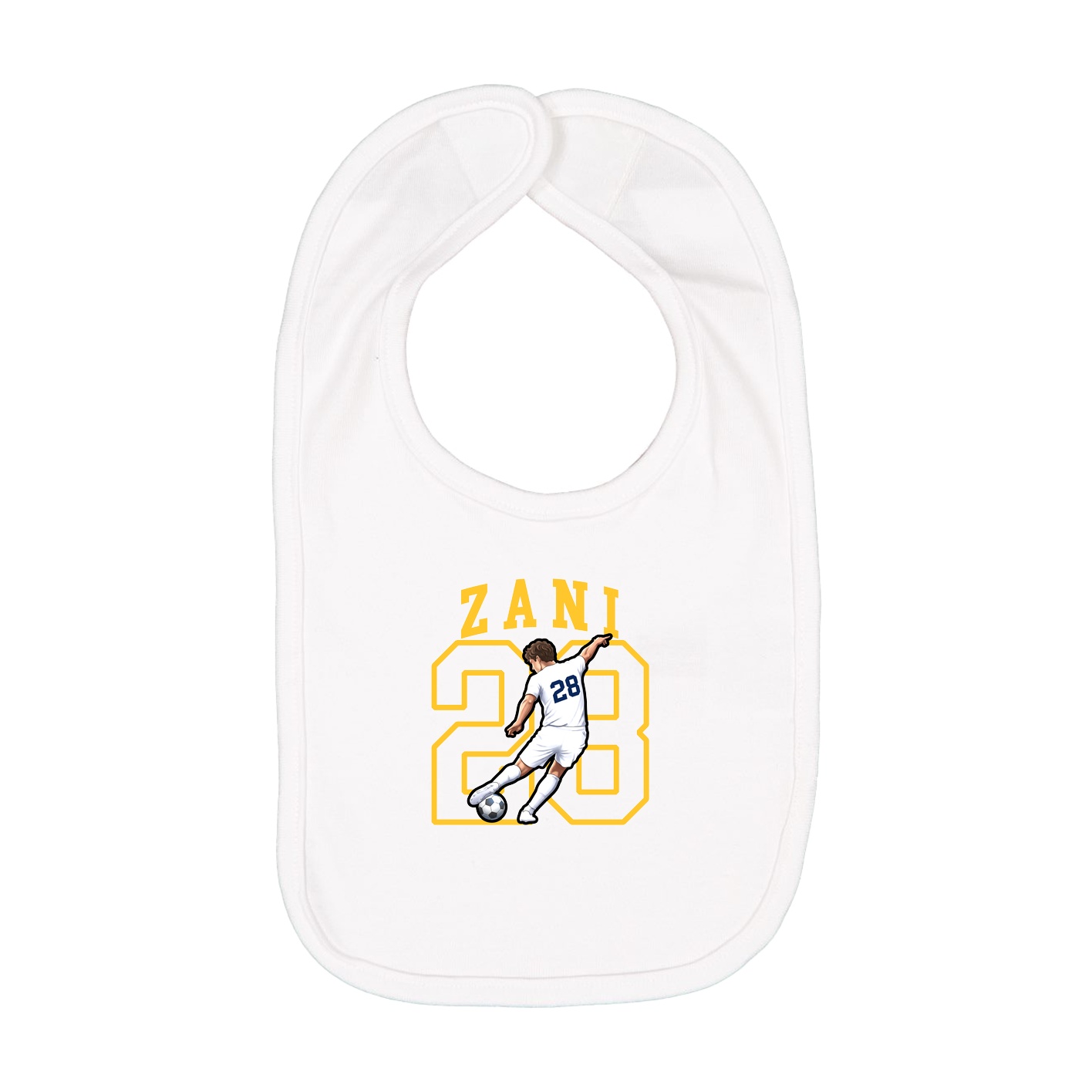 Infant Bib — Shirsey in White