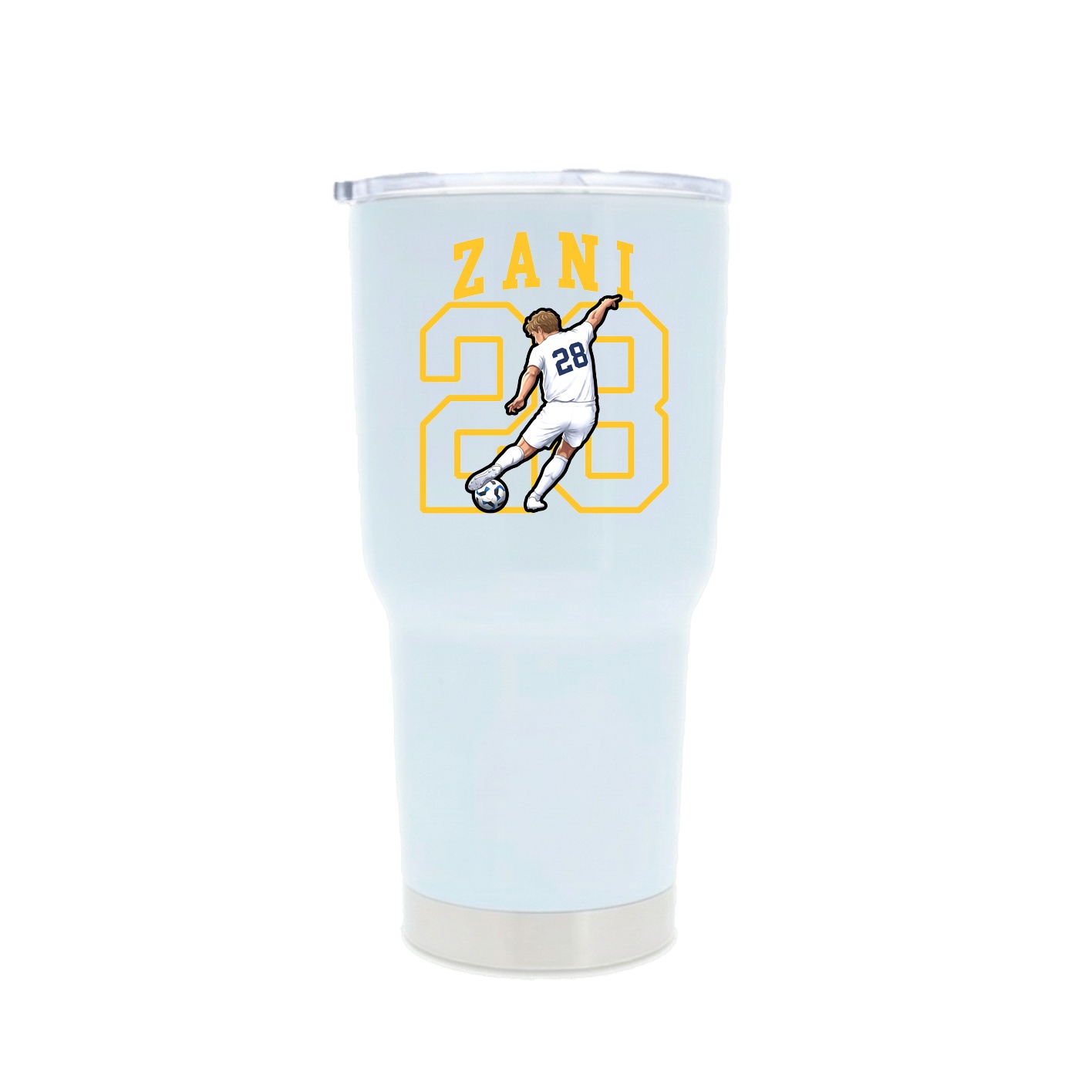 30oz Stainless Steel Tumbler — Shirsey in White