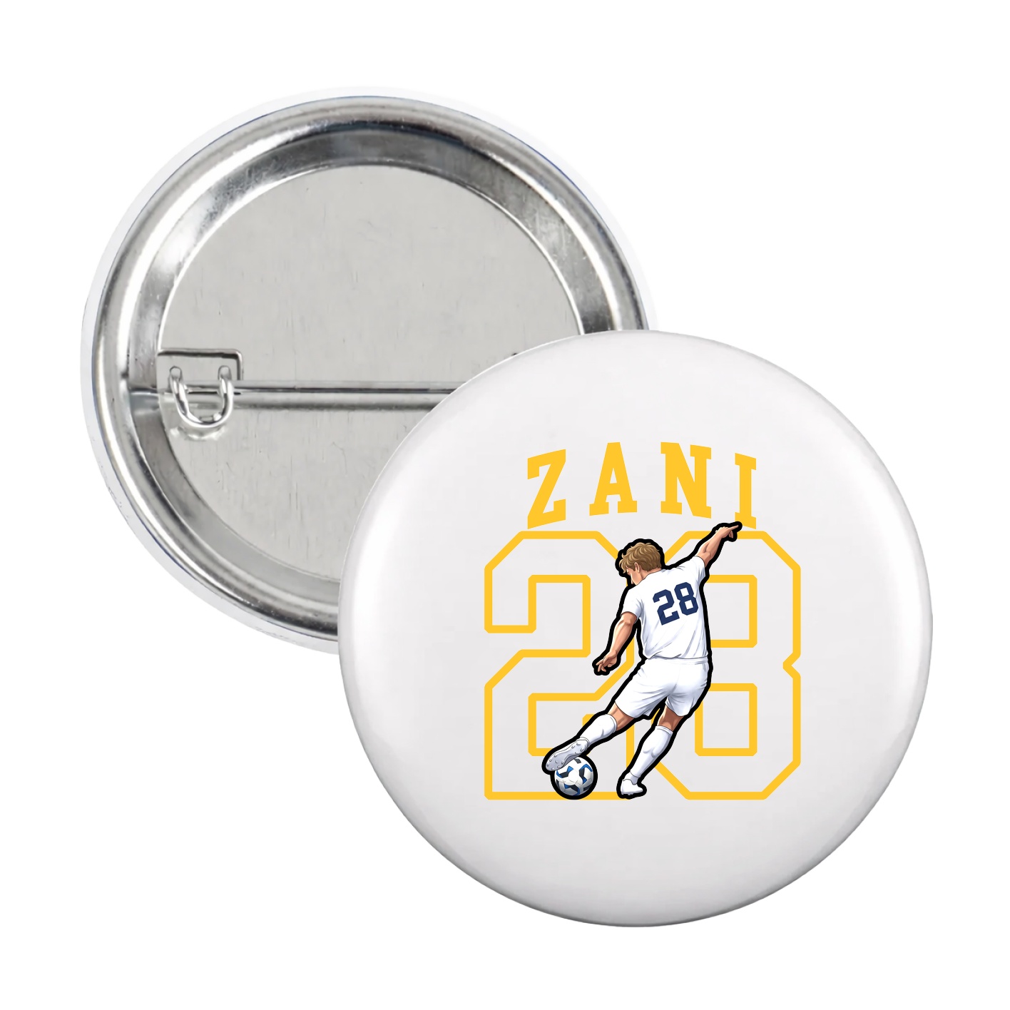 Game Day Button — Shirsey in White